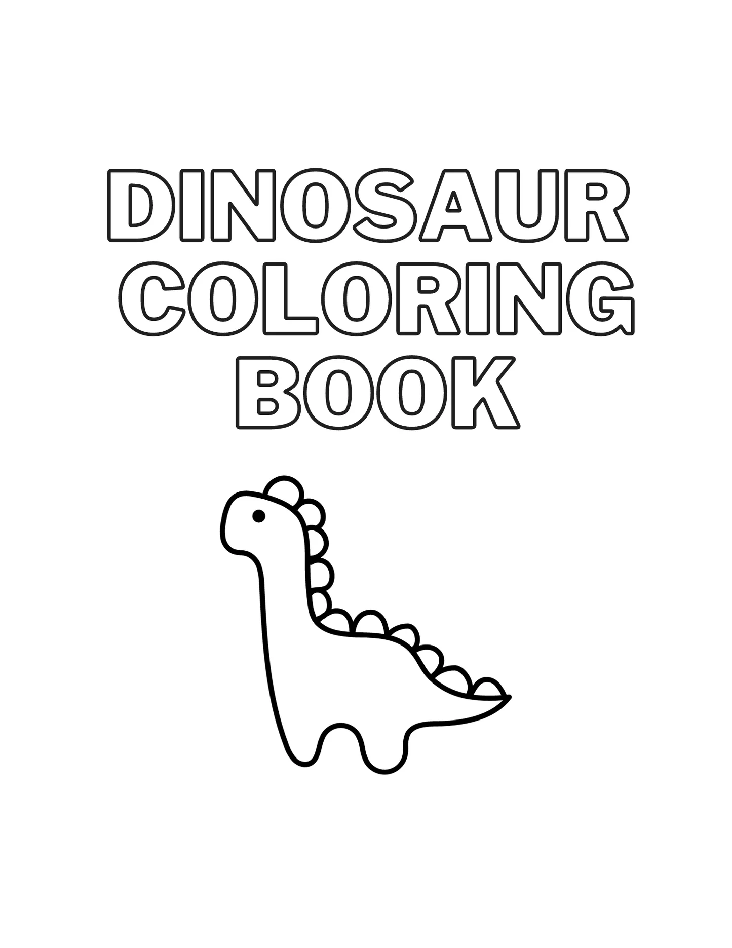 Dino Delight 50 Page Printable Dinosaur Coloring Book Curious Learners Academy