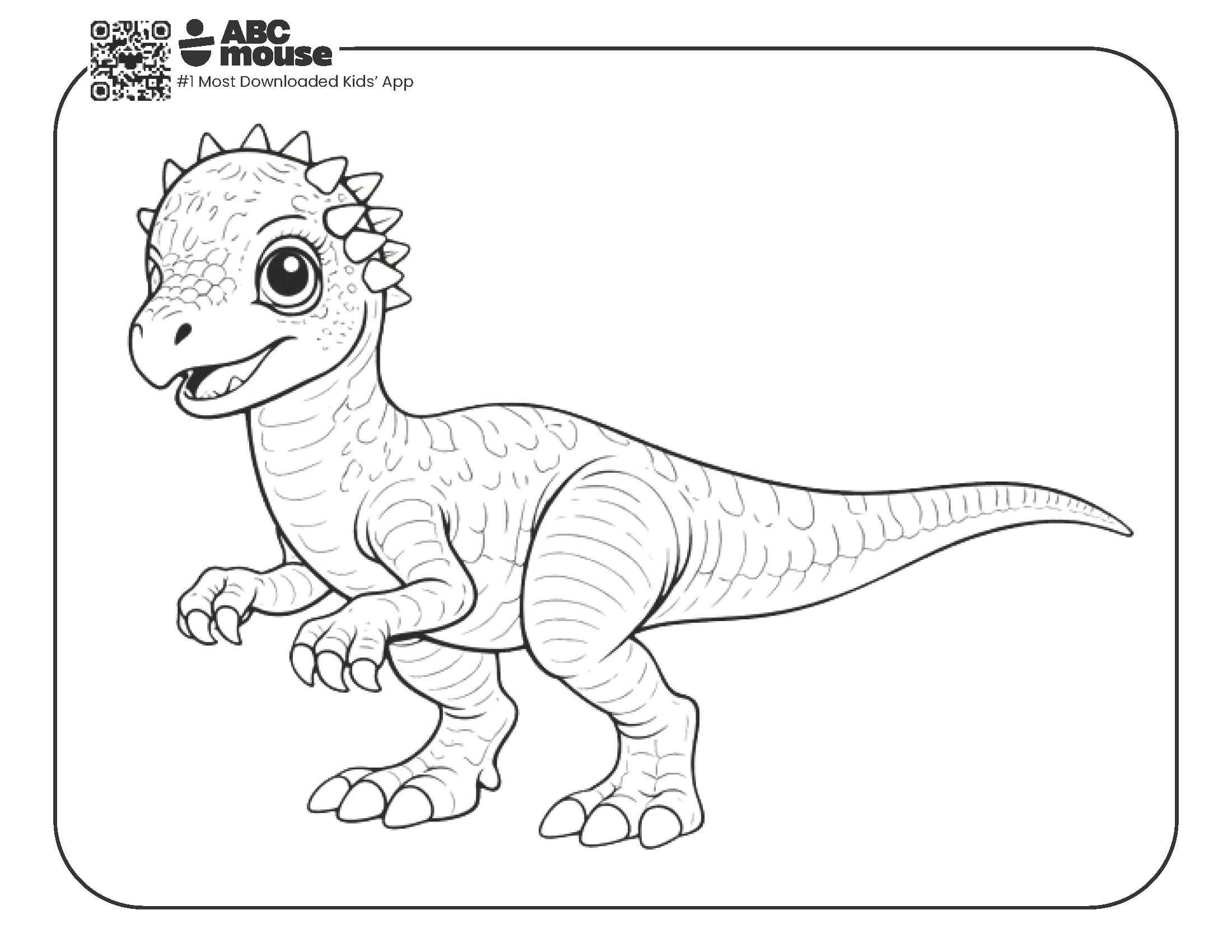 Dinosaur Coloring Pages ABCmouse
