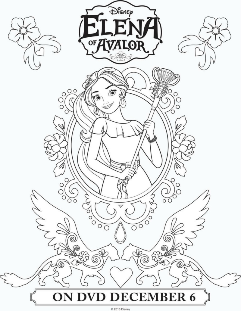 Disney Elena Of Avalor Printable Coloring Page Mama Likes This