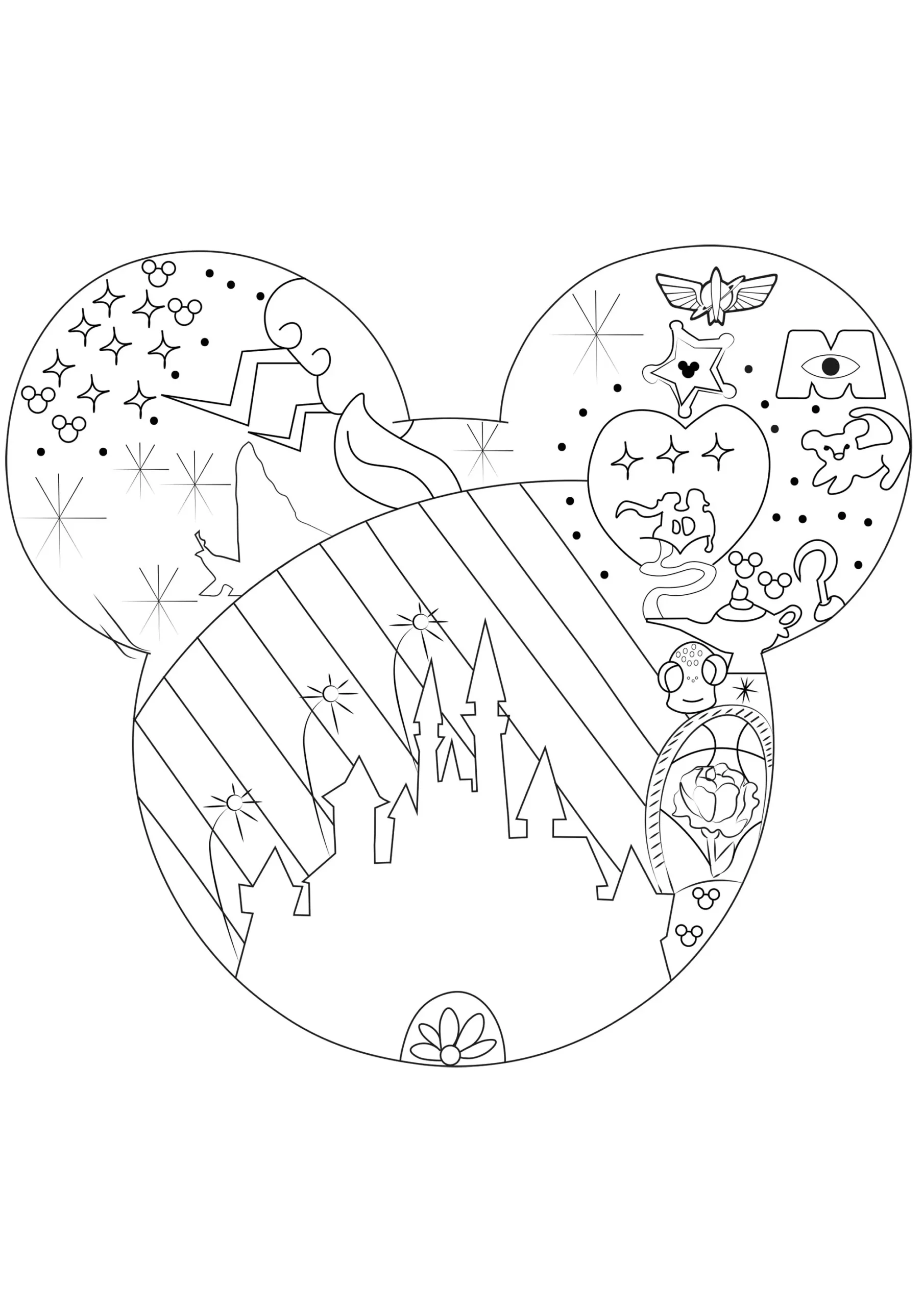 Disney Universe Return To Childhood Coloring Pages