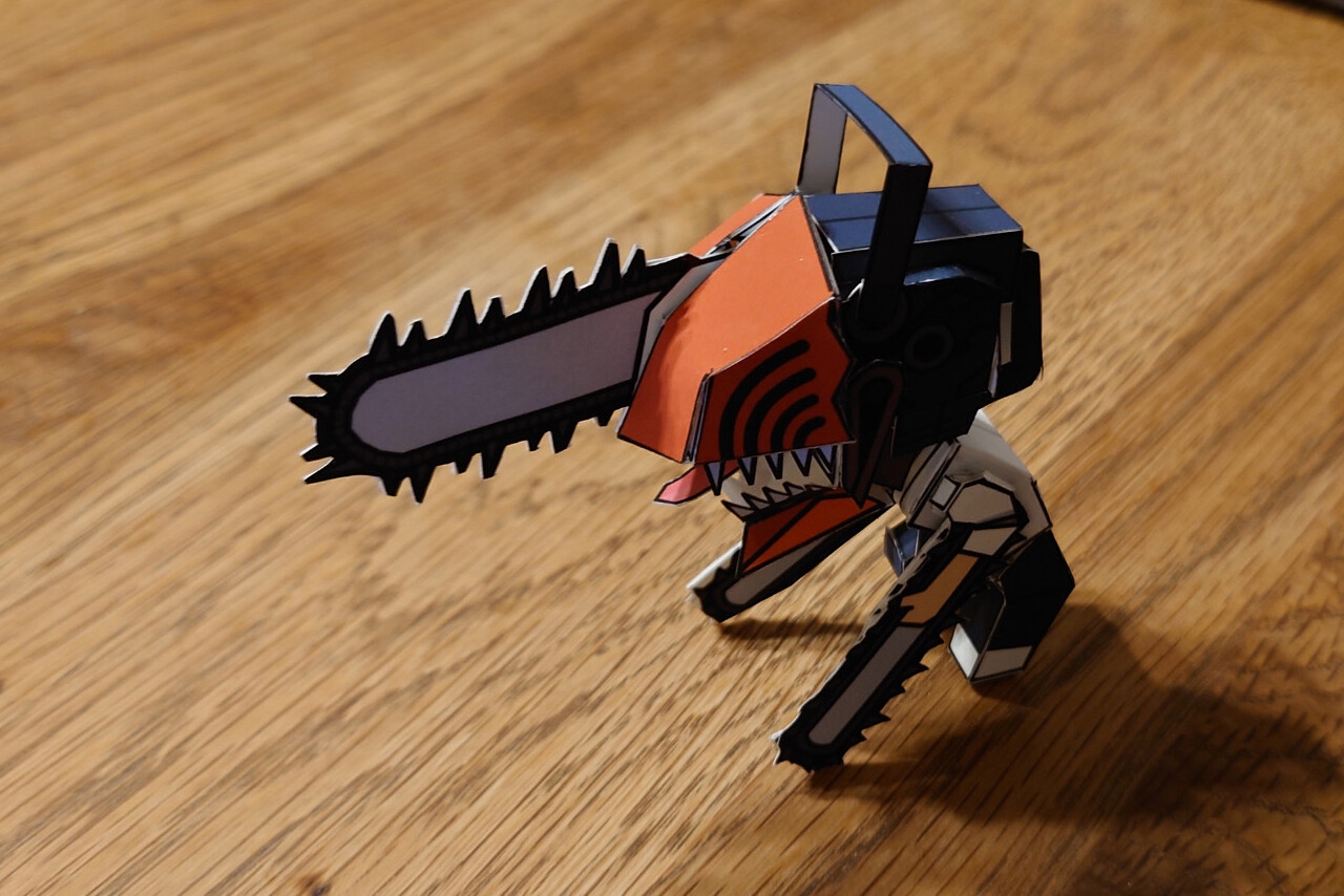 DIY Chainsaw Man Papercraft So Easy Anyone Can Make It Paper HOles