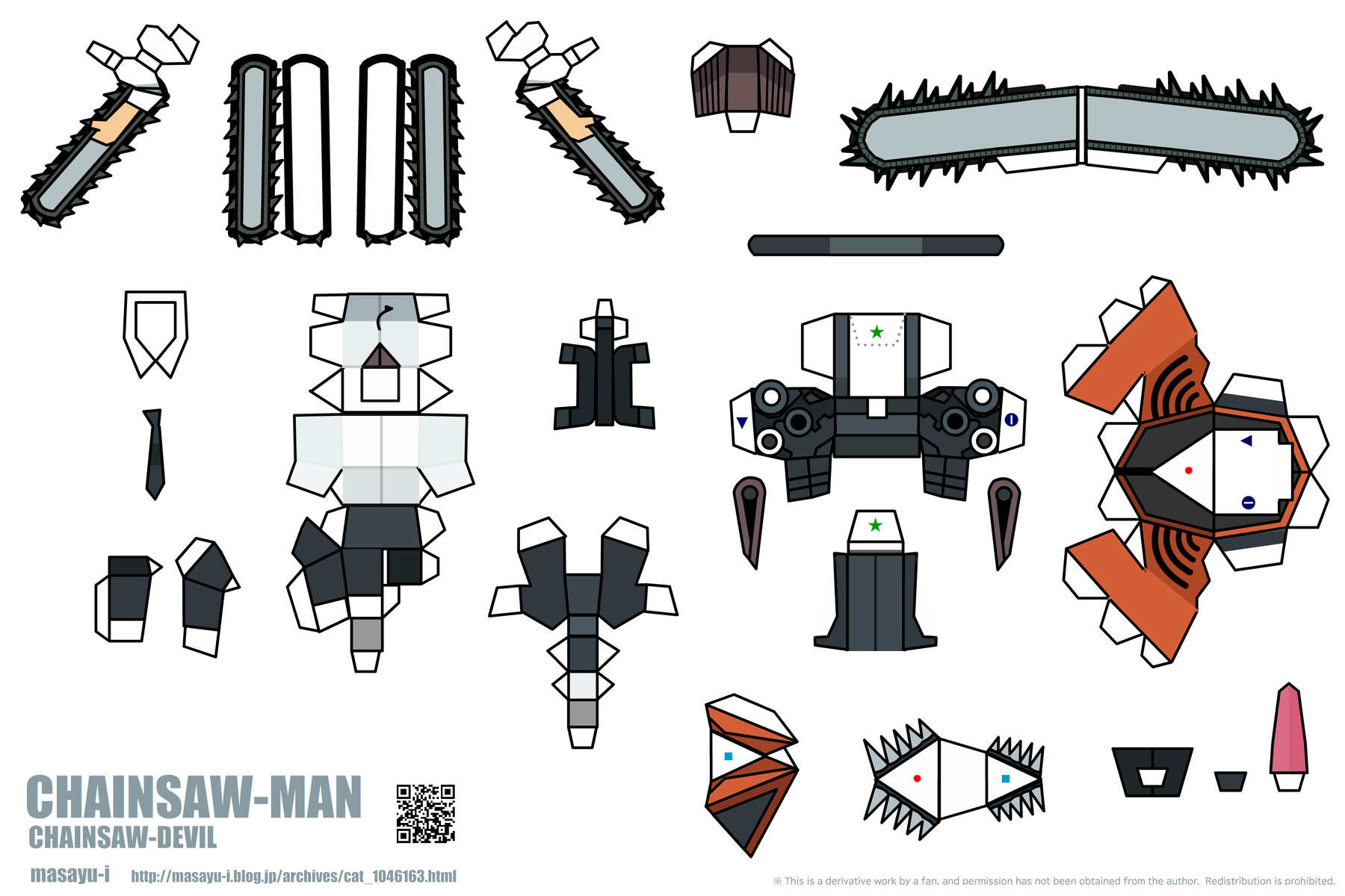 DIY Chainsaw Man Papercraft So Easy Anyone Can Make It Paper HOles