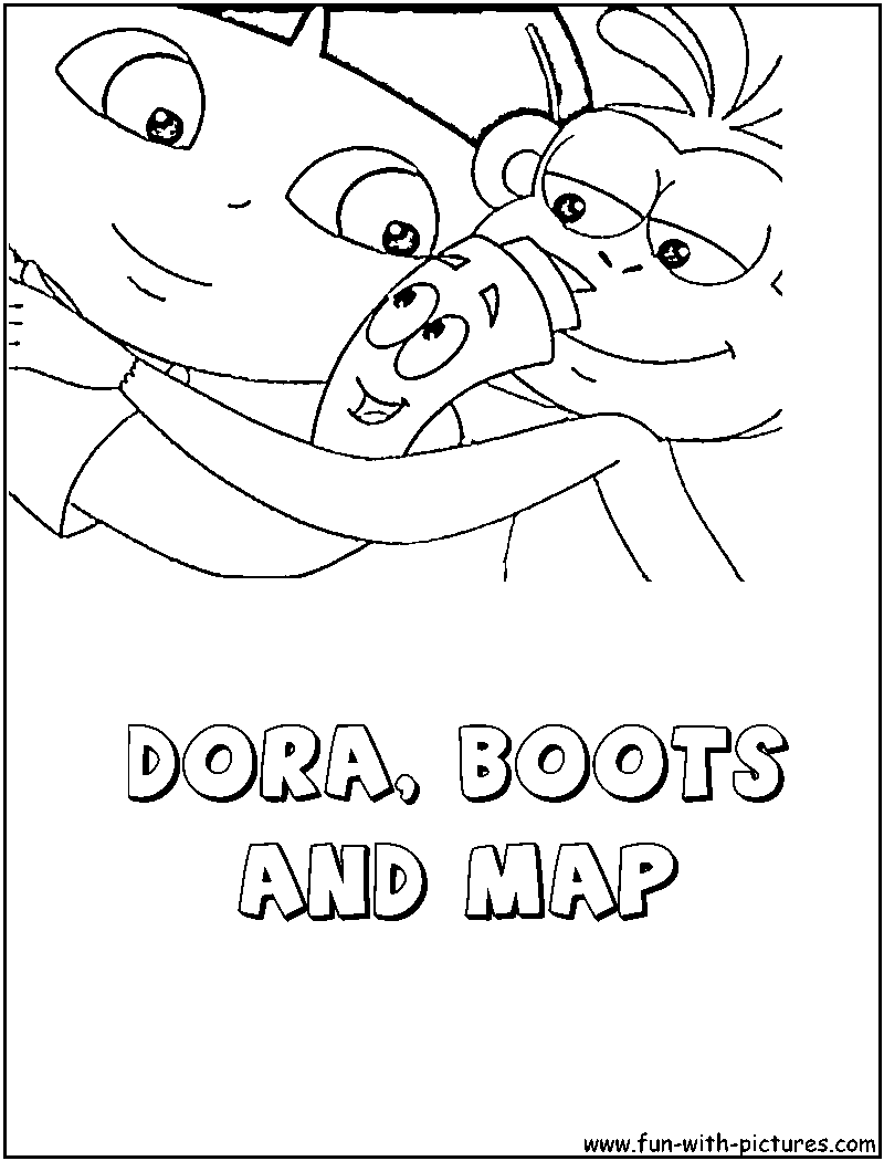 Dora The Explorer Coloring Pages Free Printable Colouring Pages For Kids To Print And Color In