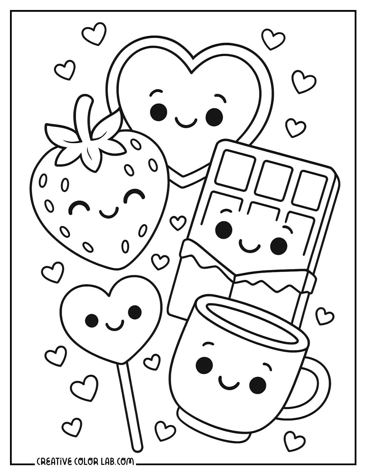 Downloadable Kawaii Coloring Pages Free PDFs