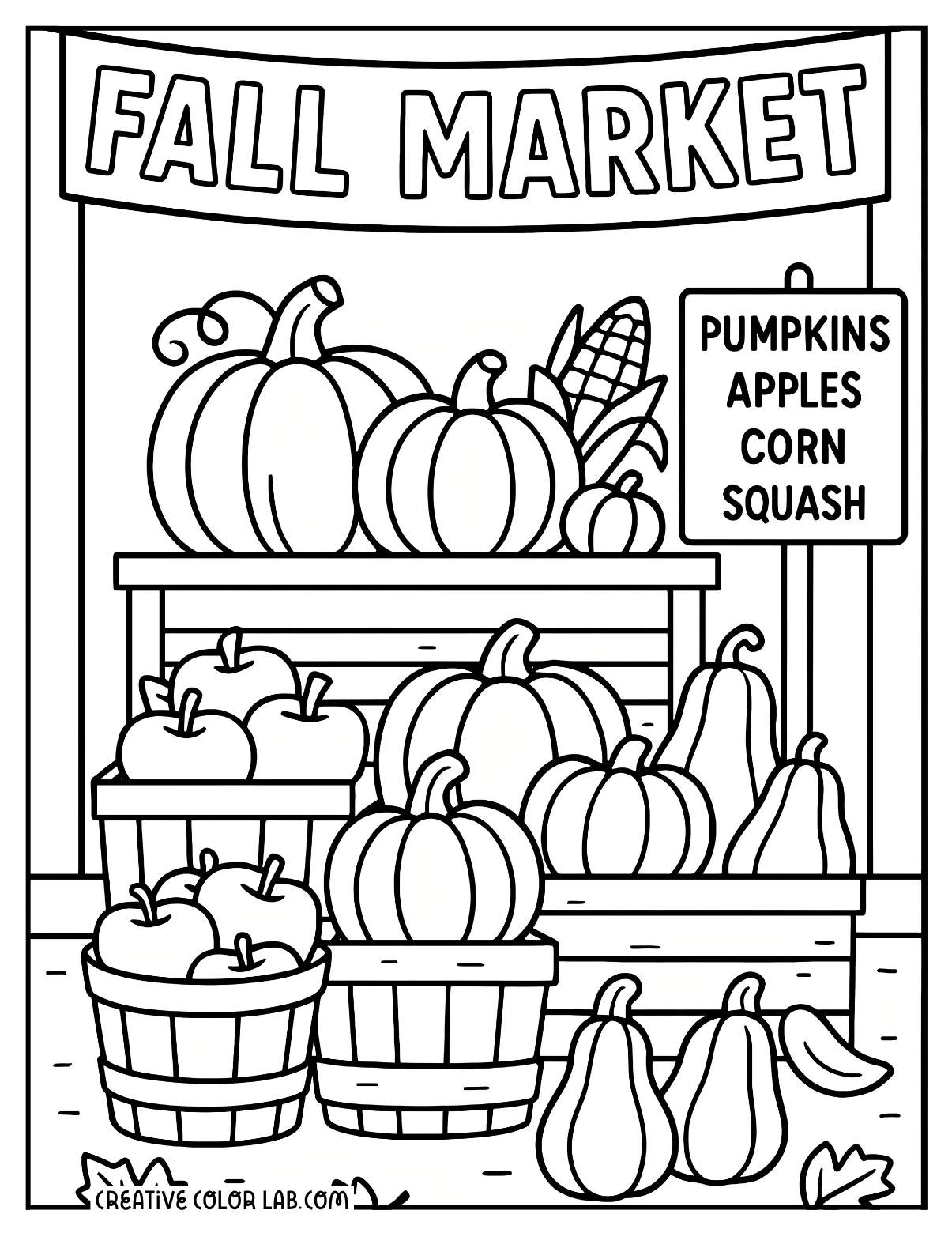 Fall Coloring Pages To Download And Print