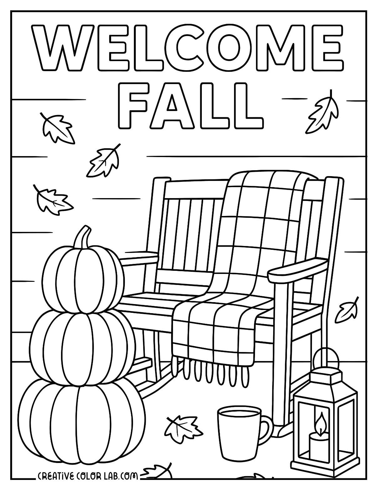 Fall Coloring Pages To Download And Print