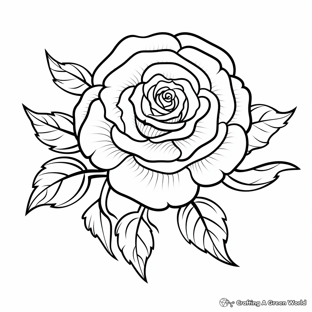 Flower Coloring Pages Free Printable 