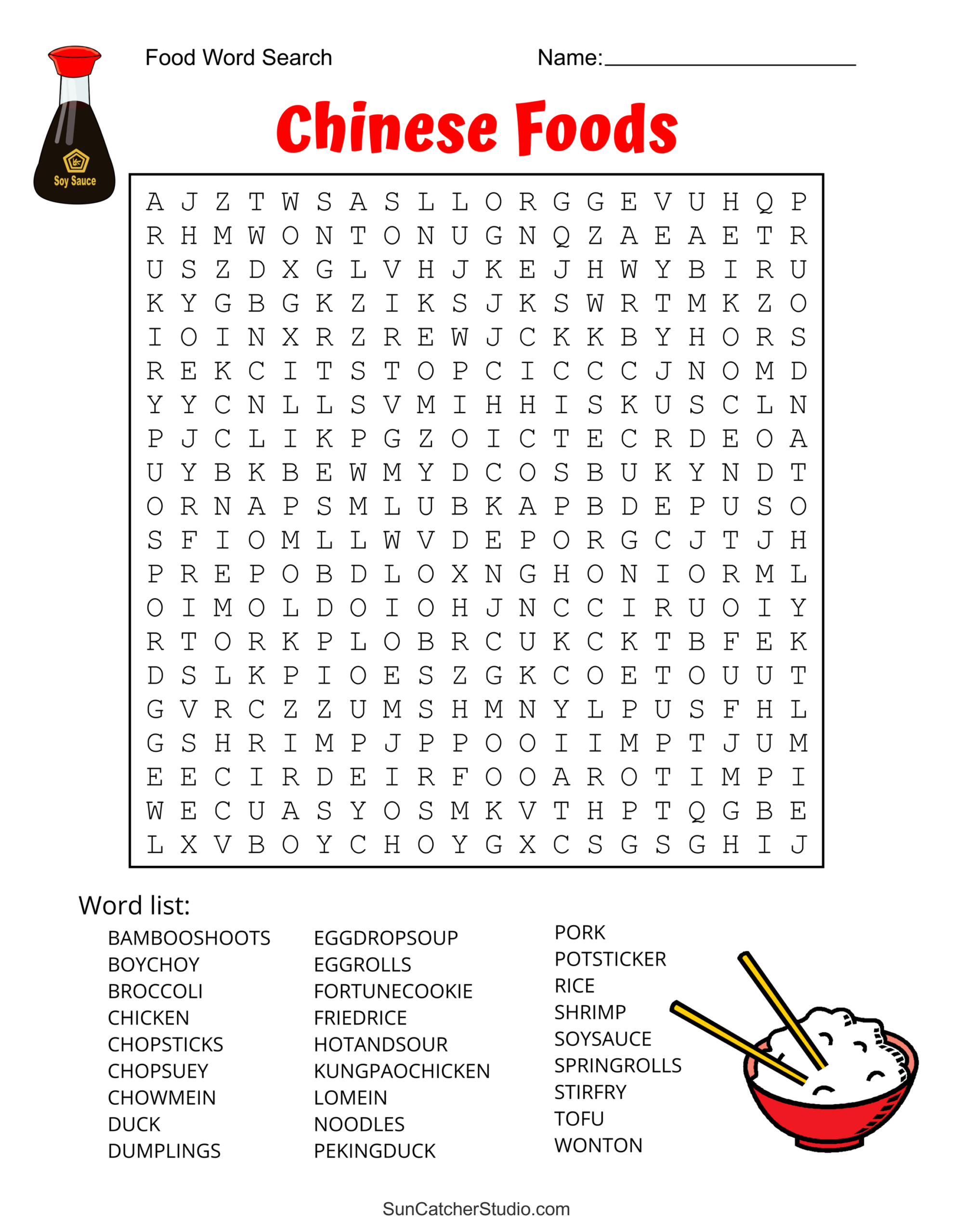 Food Word Search Free Printable Puzzles Free Printables Lettering SVG Files Tools Apps