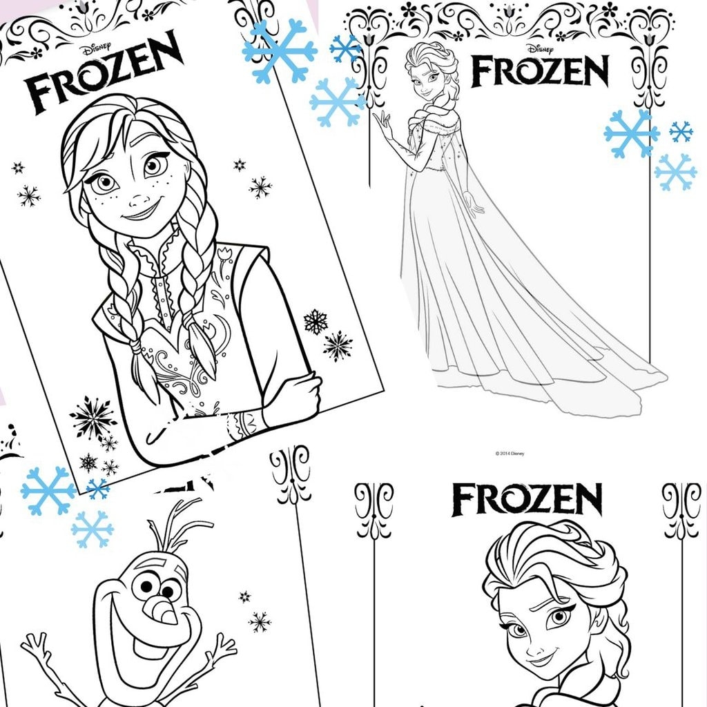 Free Anna And Elsa Frozen Colouring Pages PDF Mini Travellers Family Travel Family Holiday Tips