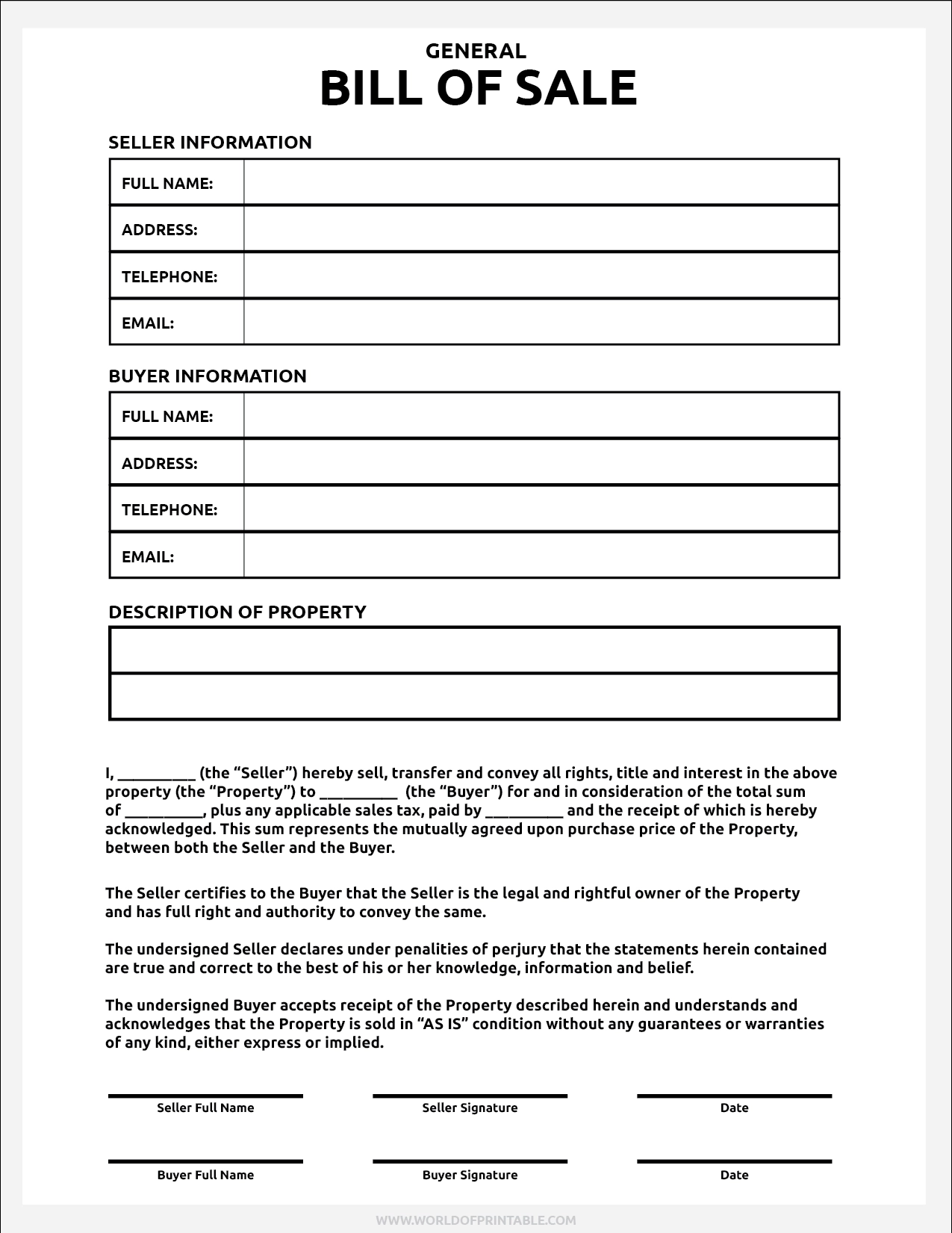 Free Bill Of Sale Form Printable Printable Anatomy Diagrams Free Bill Of Sale Form Printable Printable Anatomy Diagrams