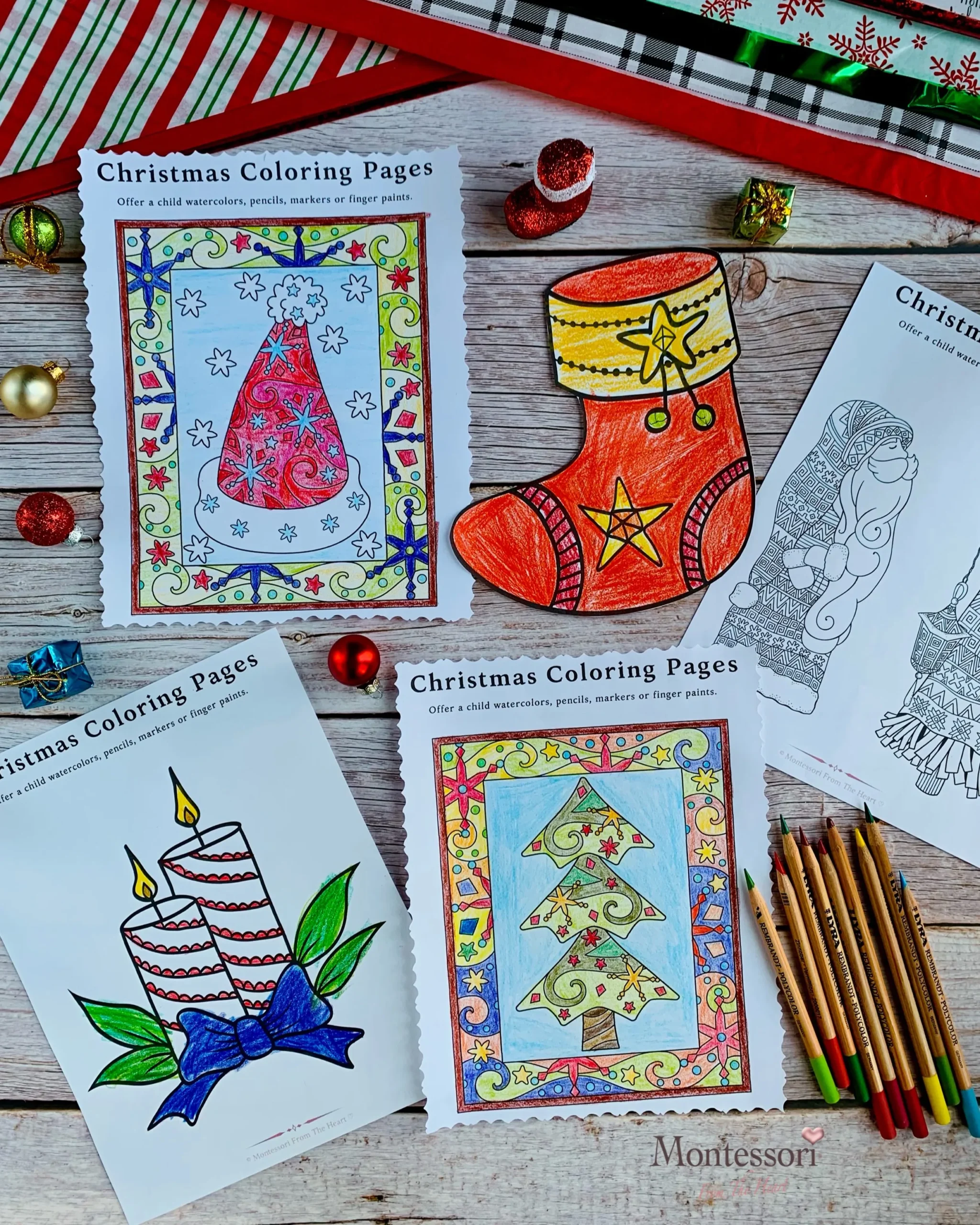 Free Christmas Coloring Pages Montessori From The Heart