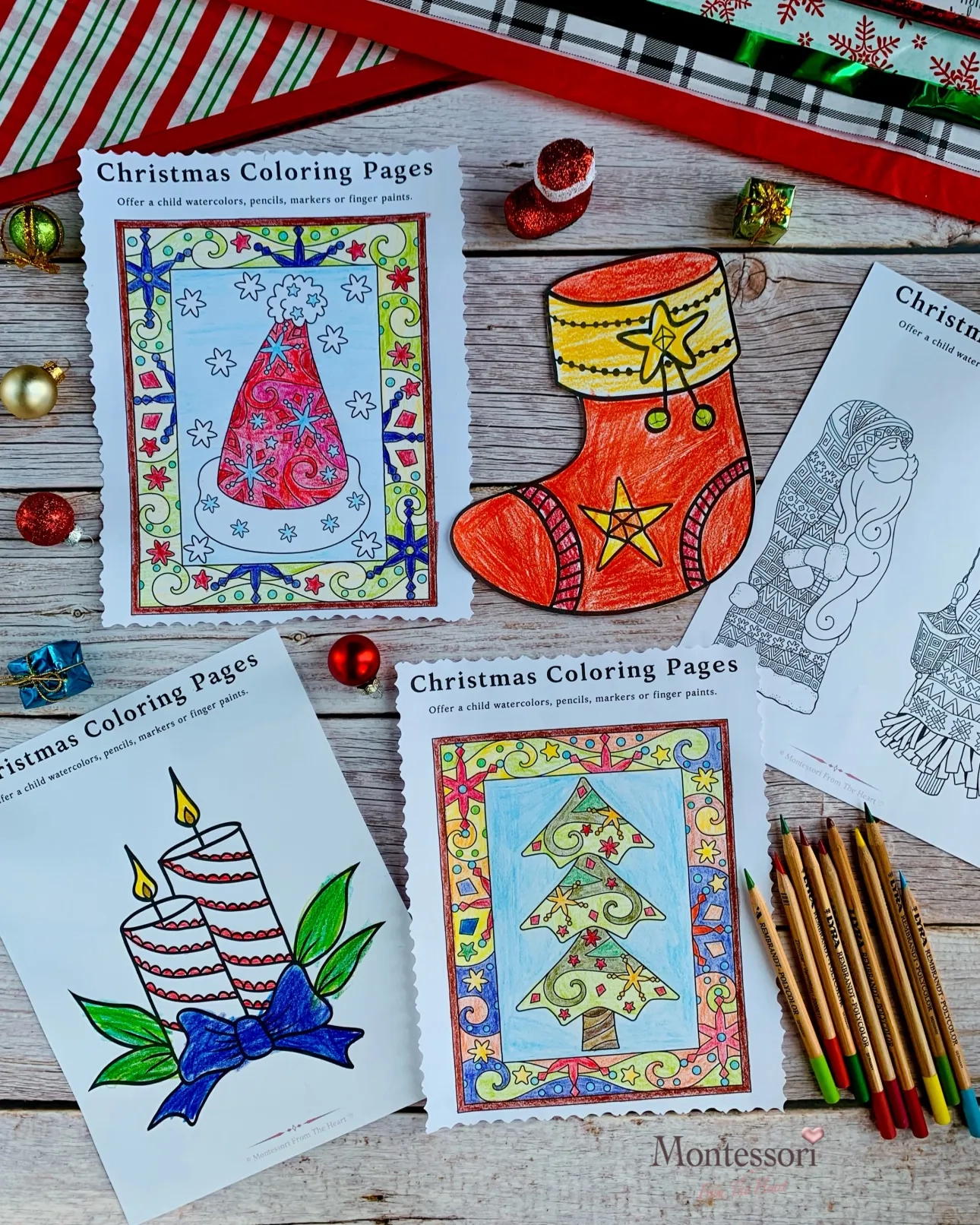 Free Christmas Coloring Pages Montessori From The Heart