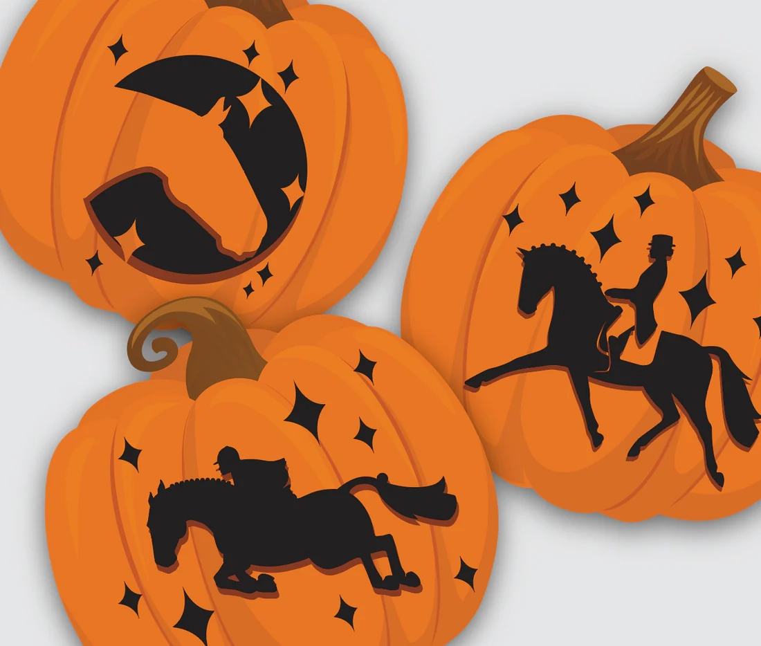Free Equestrian Pumpkin Carving Templates Horse Jack o Lantern Printa Hunt Seat Paper Co