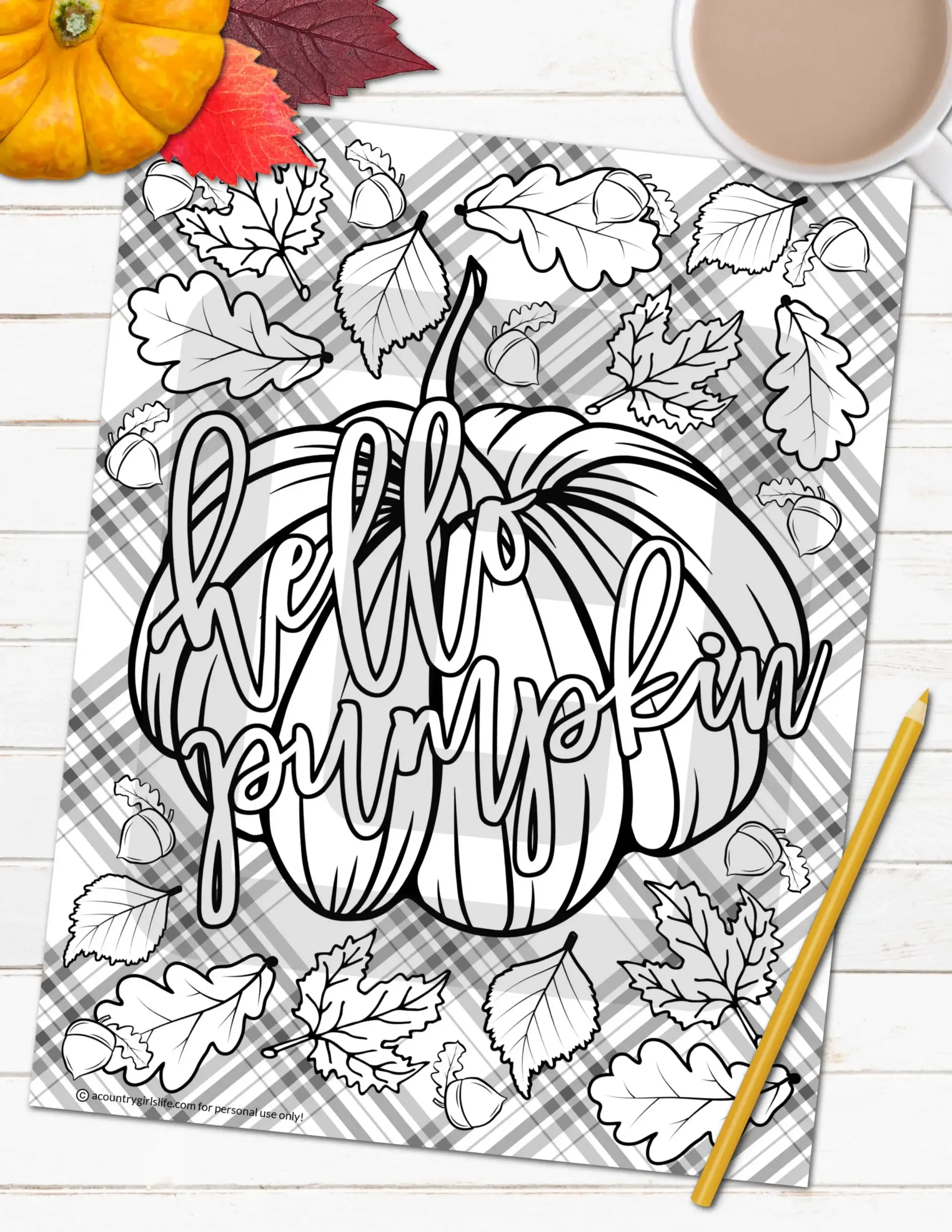 FREE Fall Coloring Pages For Adults CUTE A Country Girl s Life