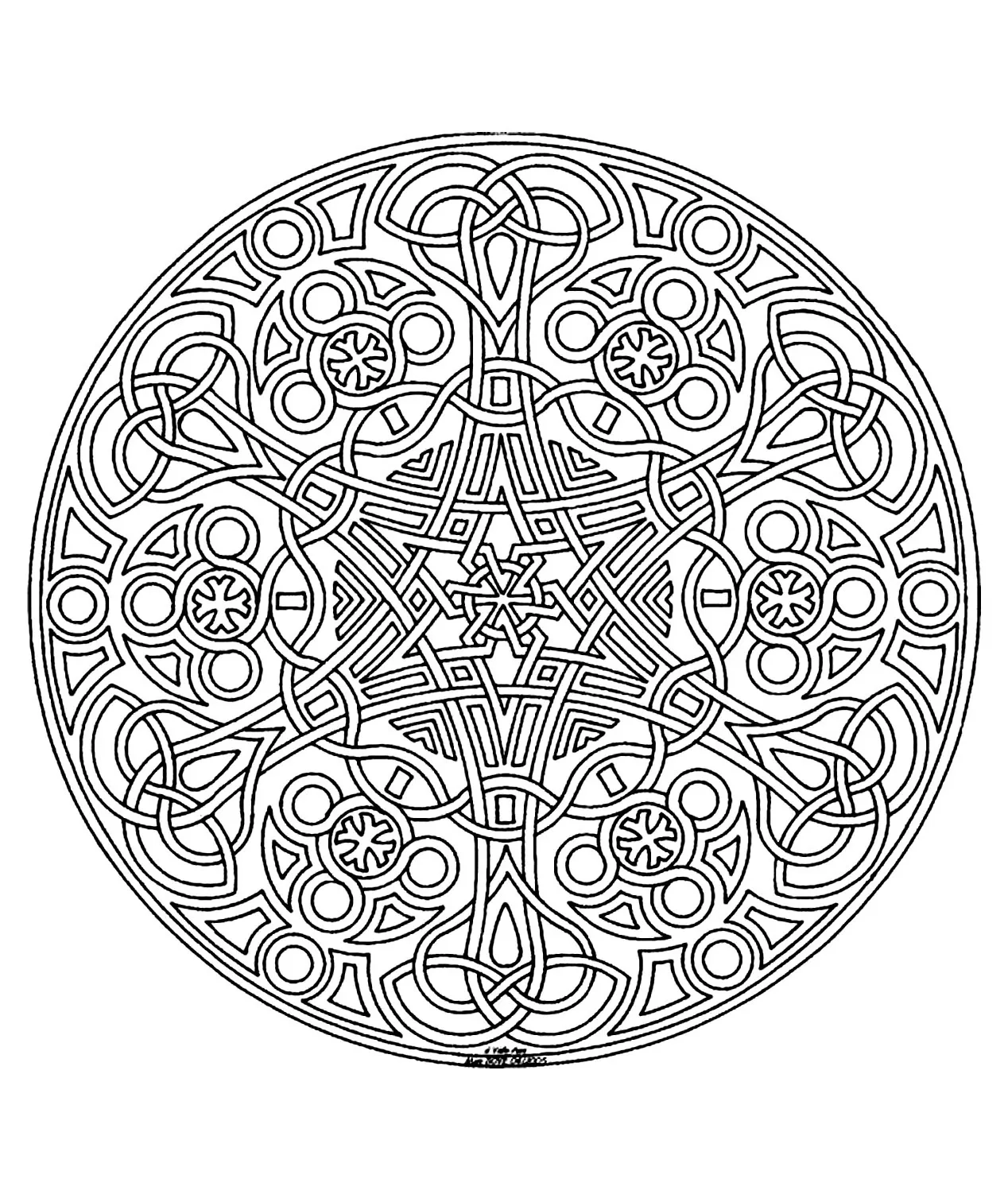 Free mandala for to print 14 Mandalas Coloring Pages For Adults