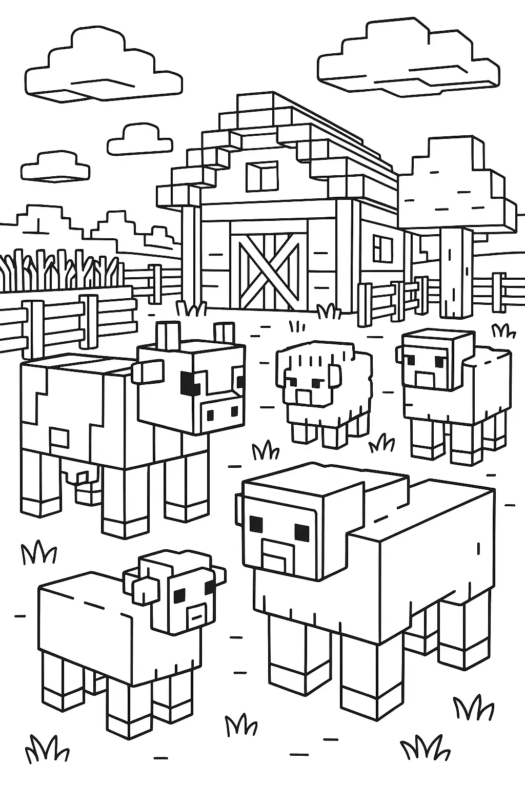 Free Minecraft Coloring Page Generator 15 Minecraft Coloring Page To Download