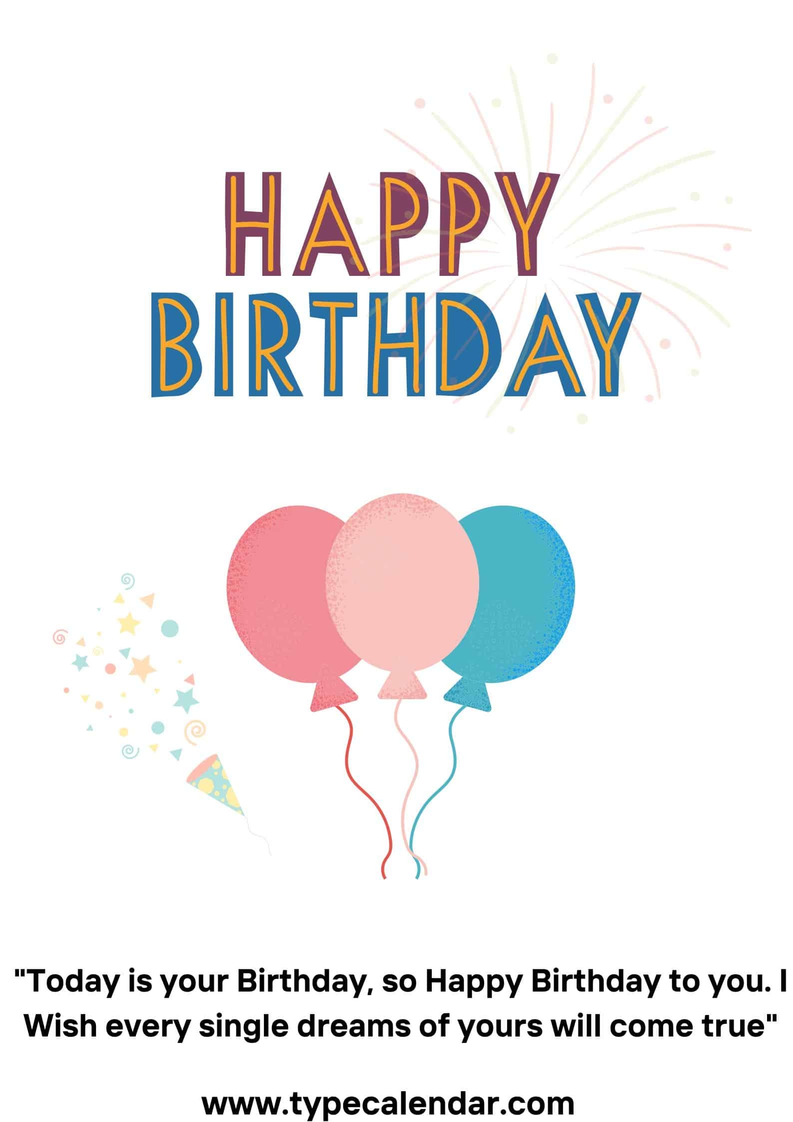 Free Printable Birthday Card Templates Word PDF 