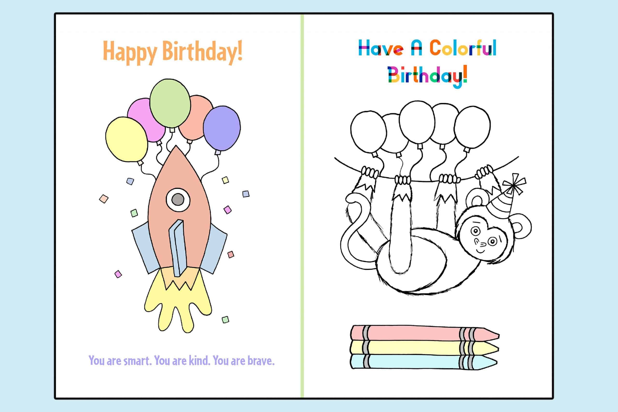 Free Printable Birthday Cards For Preschool The Hollydog Blog Free Printable Birthday Cards For Preschool The Hollydog Blog