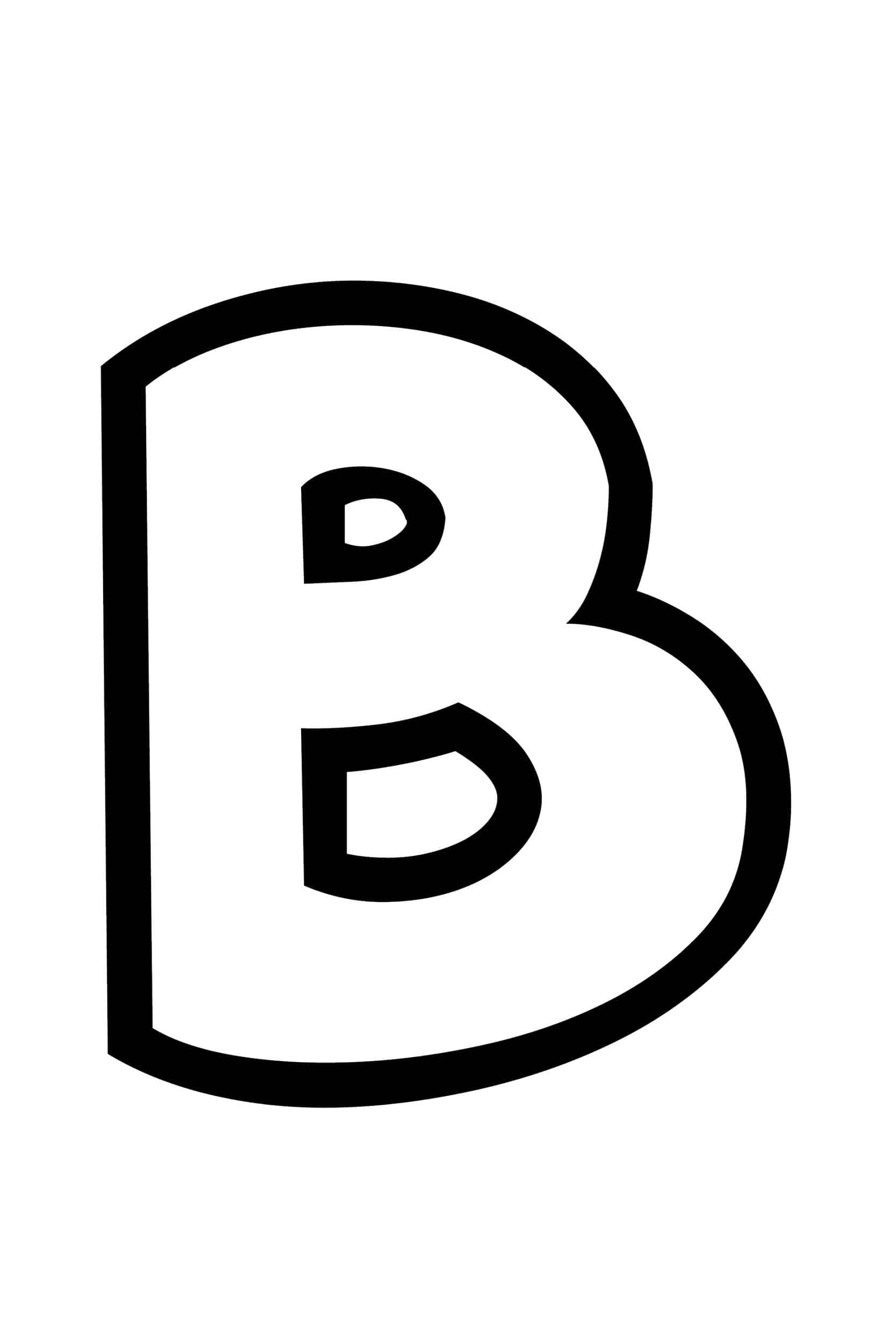 Free Printable Bubble Letter Stencils Bubble Letter B Free Printable Bubble Letter Stencils Bubble Letter B