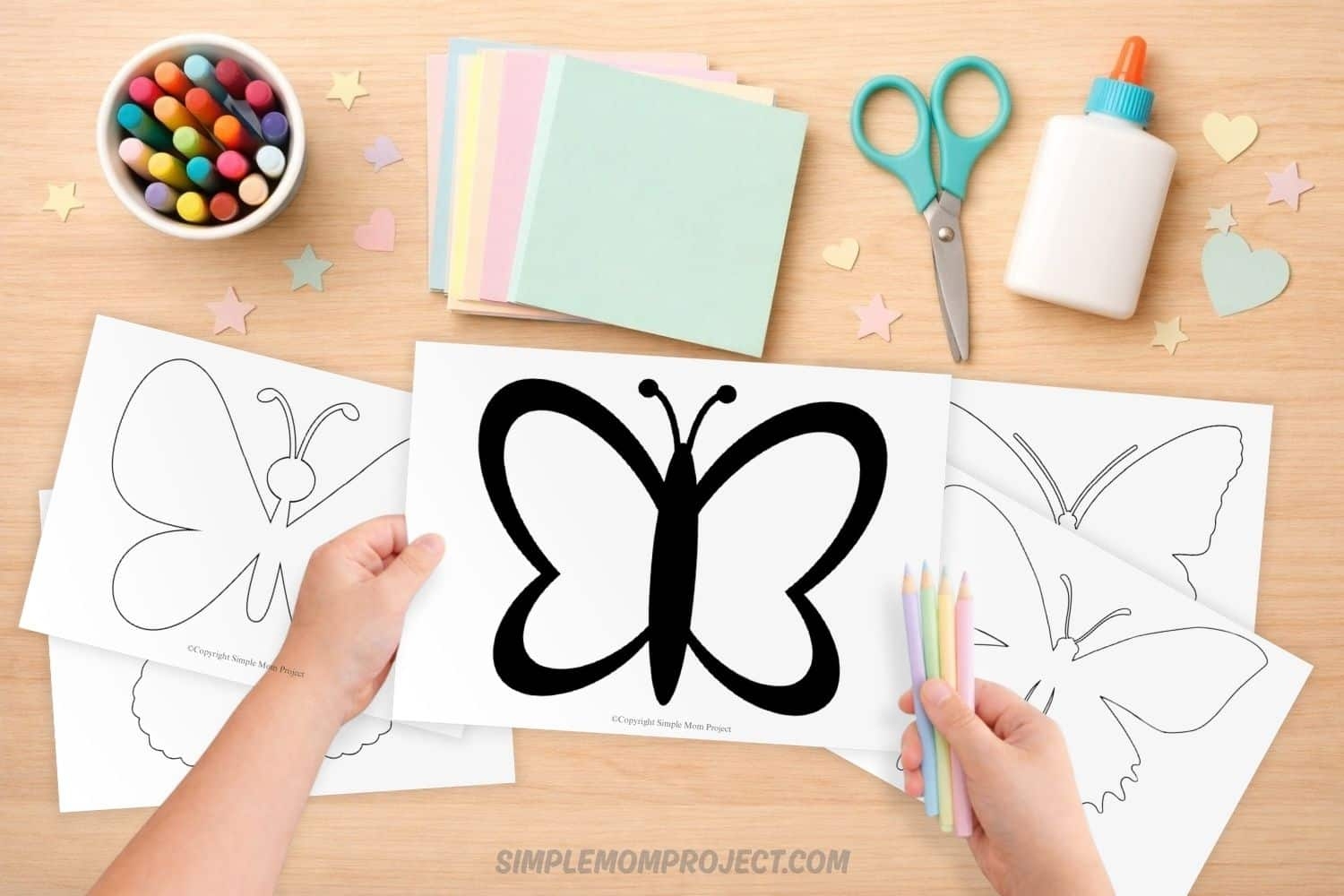Free Printable Butterfly Templates Simple Mom Project