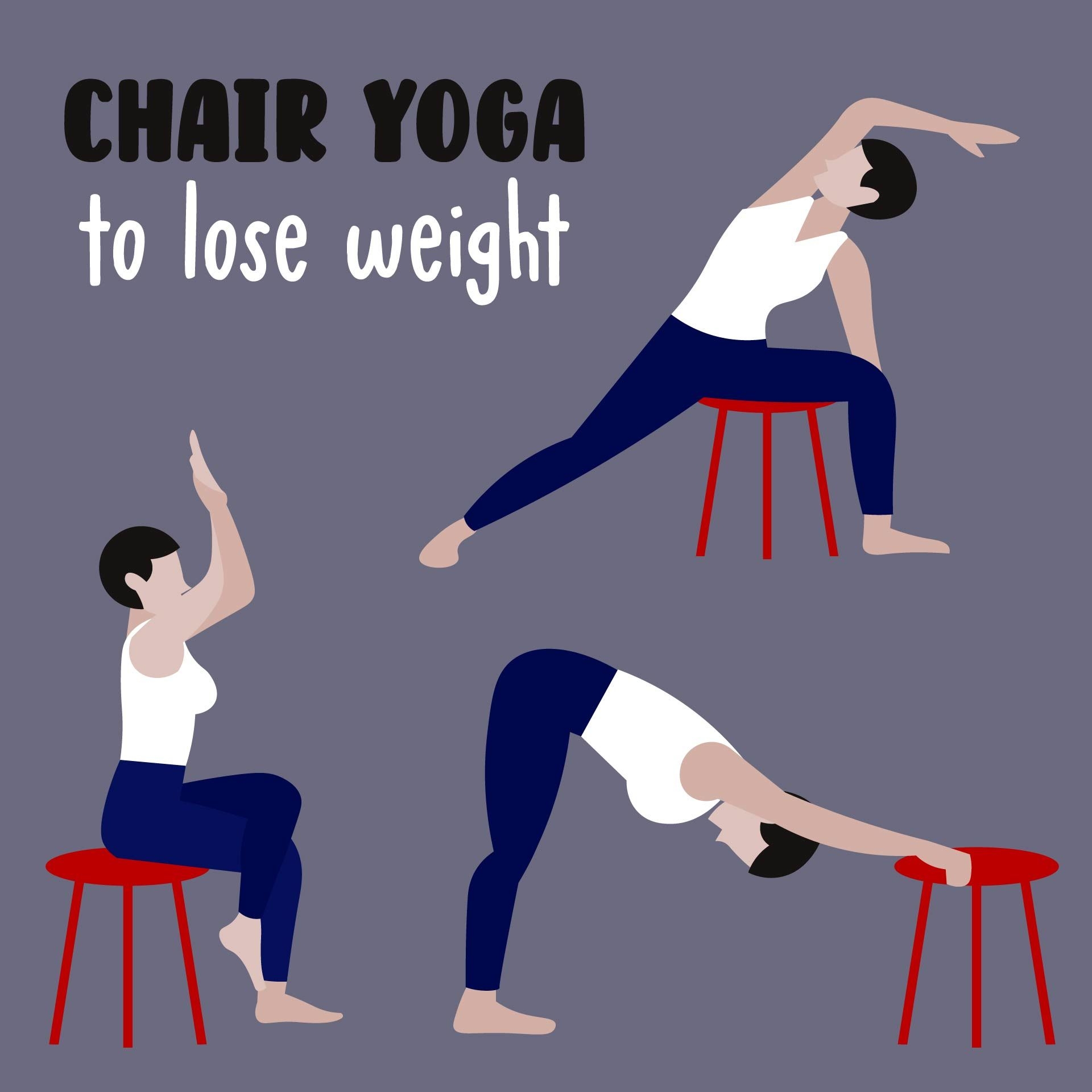 Free Printable Chair Yoga Exercises For Weight Loss Safe Simple Routines You Can Do Anywhere