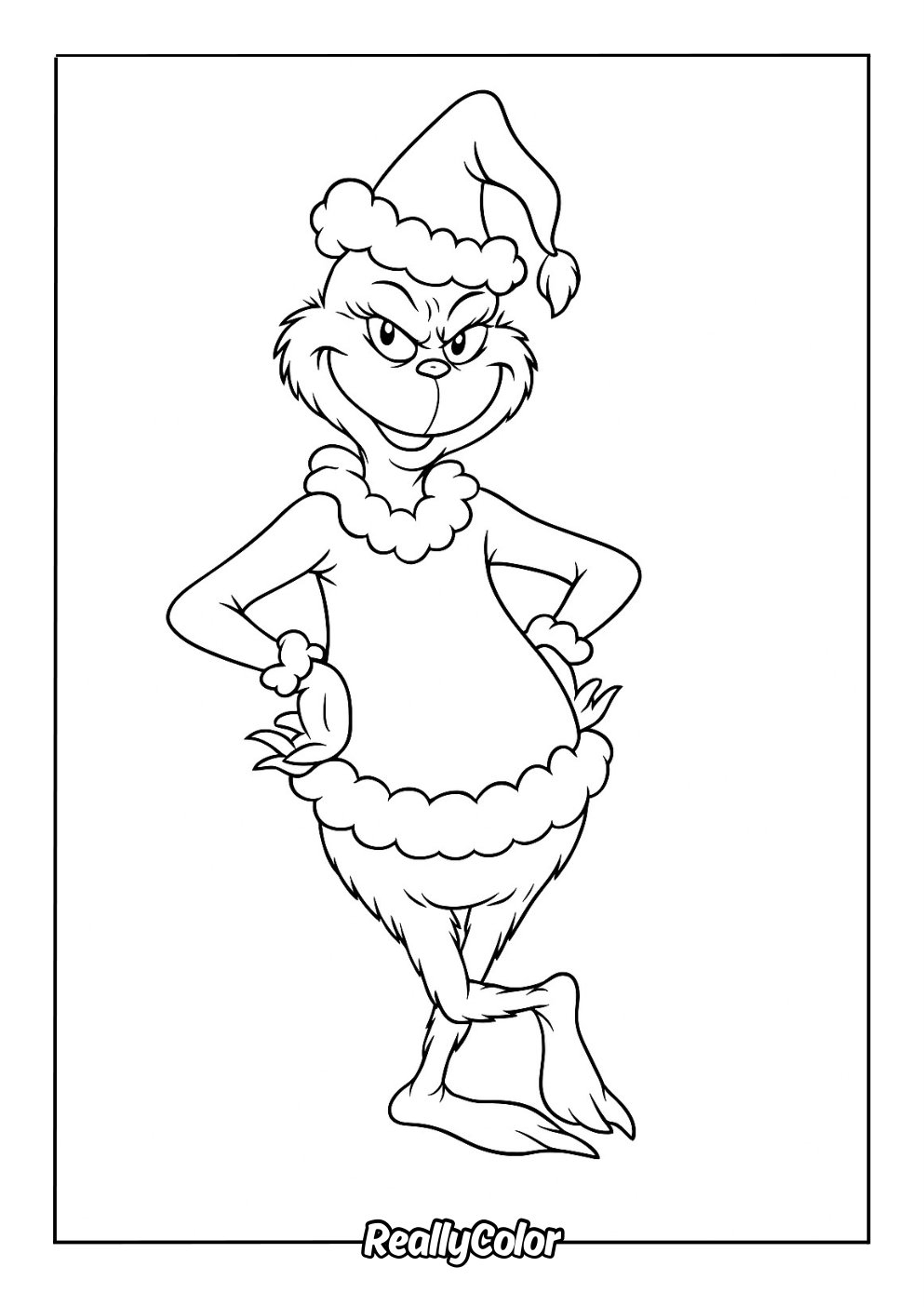 Free Printable Christmas Animals Coloring Pages