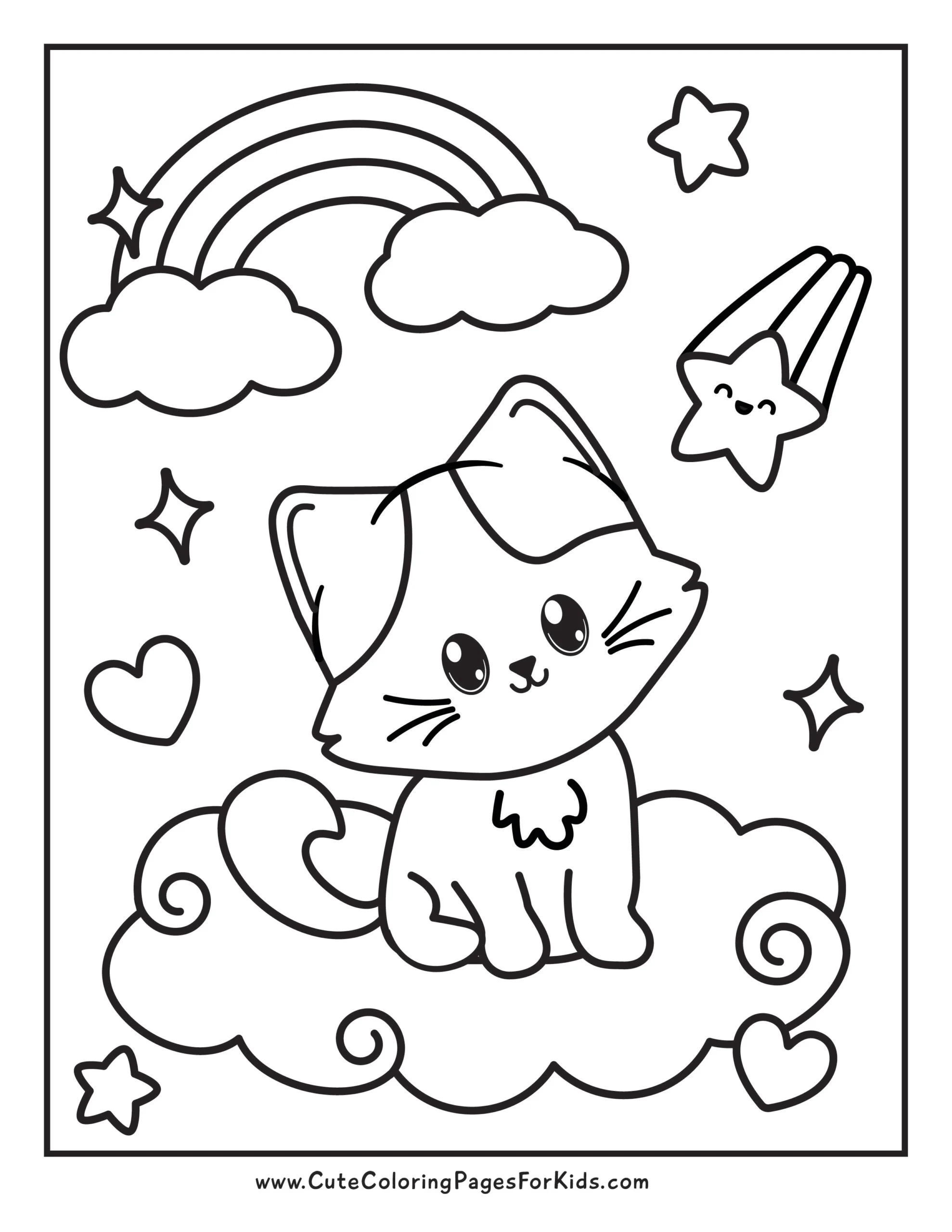 Free Printable Coloring Pages For Kids Cute Easy Designs Cute Coloring Pages For Kids