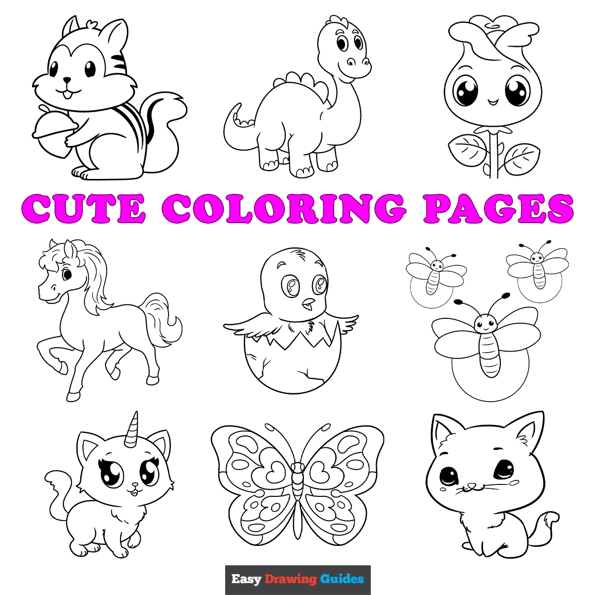 Free Printable Cute Coloring Pages For Kids
