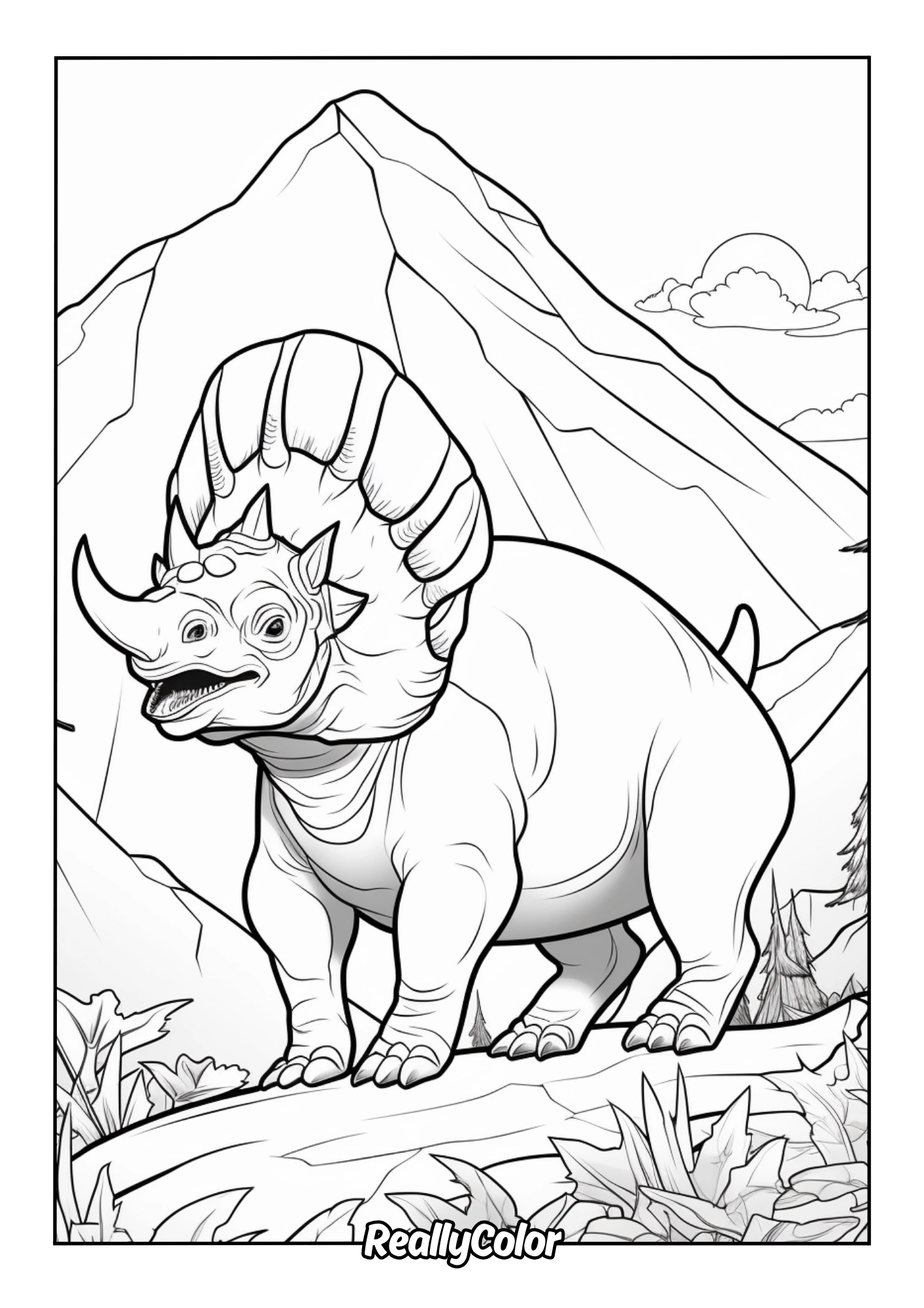 Free Printable Dinosaur Coloring Pages