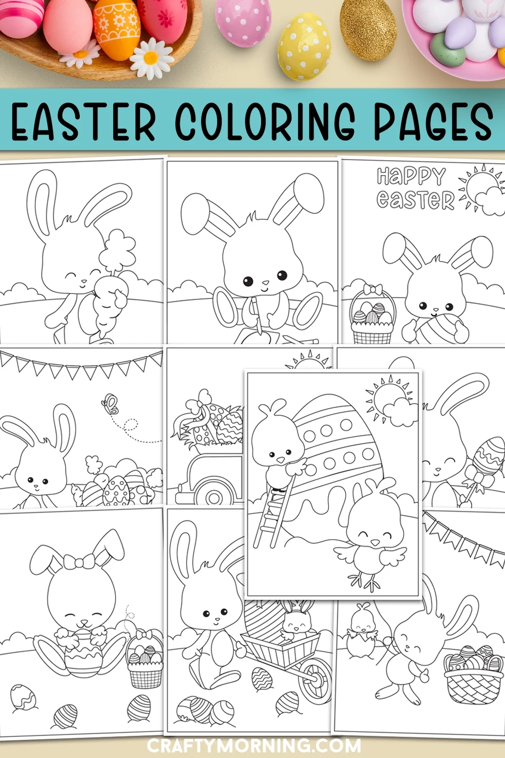 Free Printable Easter Coloring Pages Crafty Morning