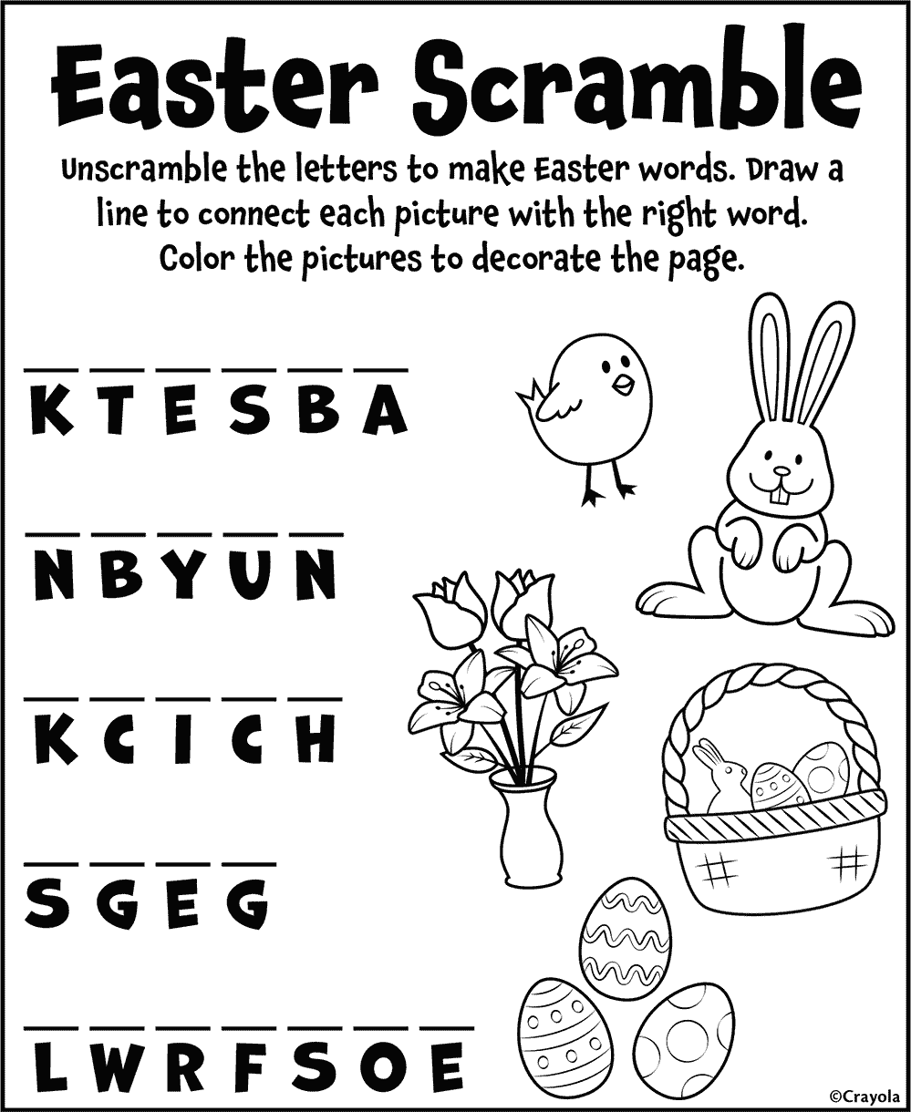 Free Printable Easter Coloring Sheets Cute Easy Easter Designs