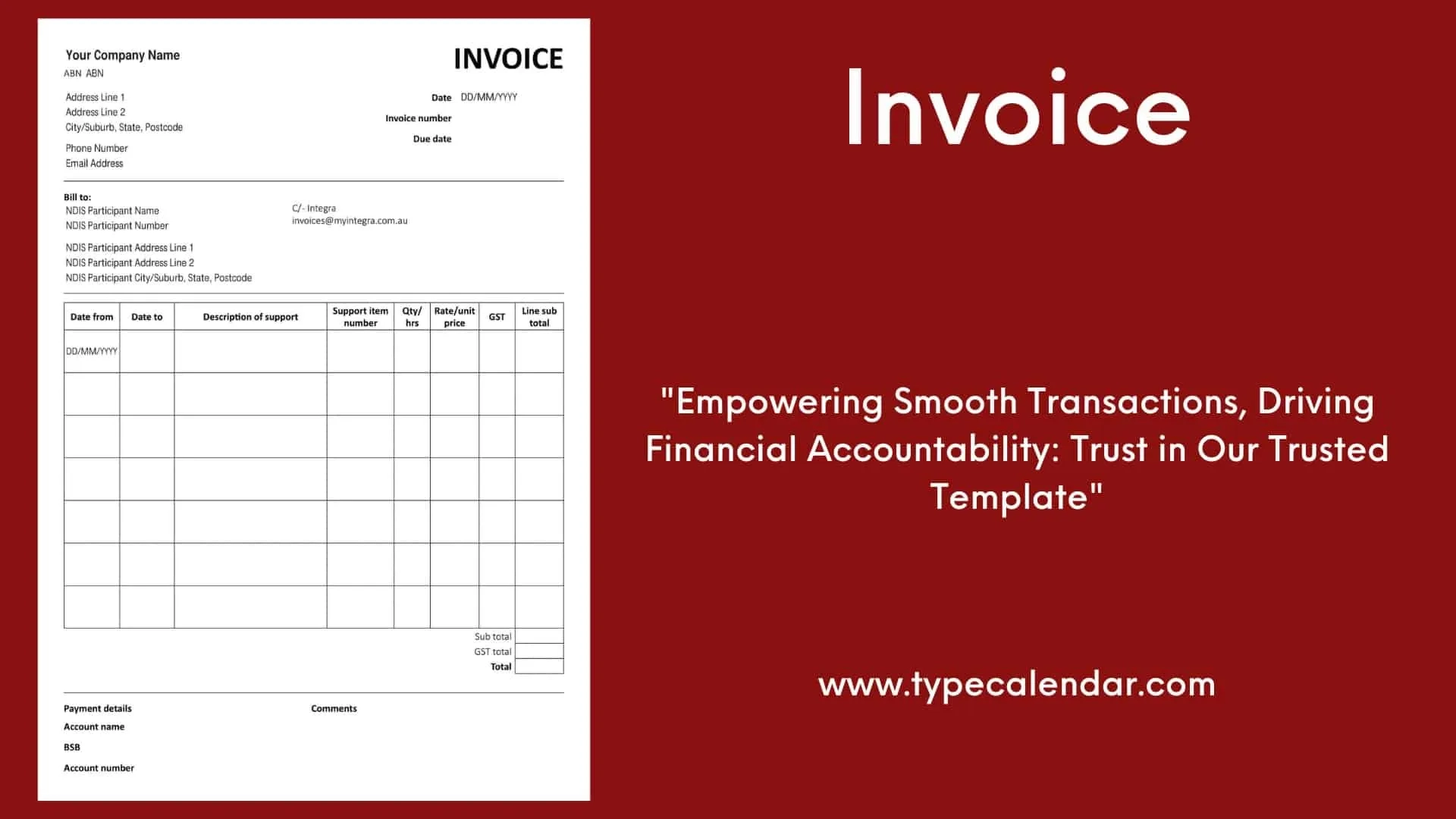 Free Printable Invoice Templates Excel Word PDF Blank Download Free Printable Invoice Templates Excel Word PDF Blank Download