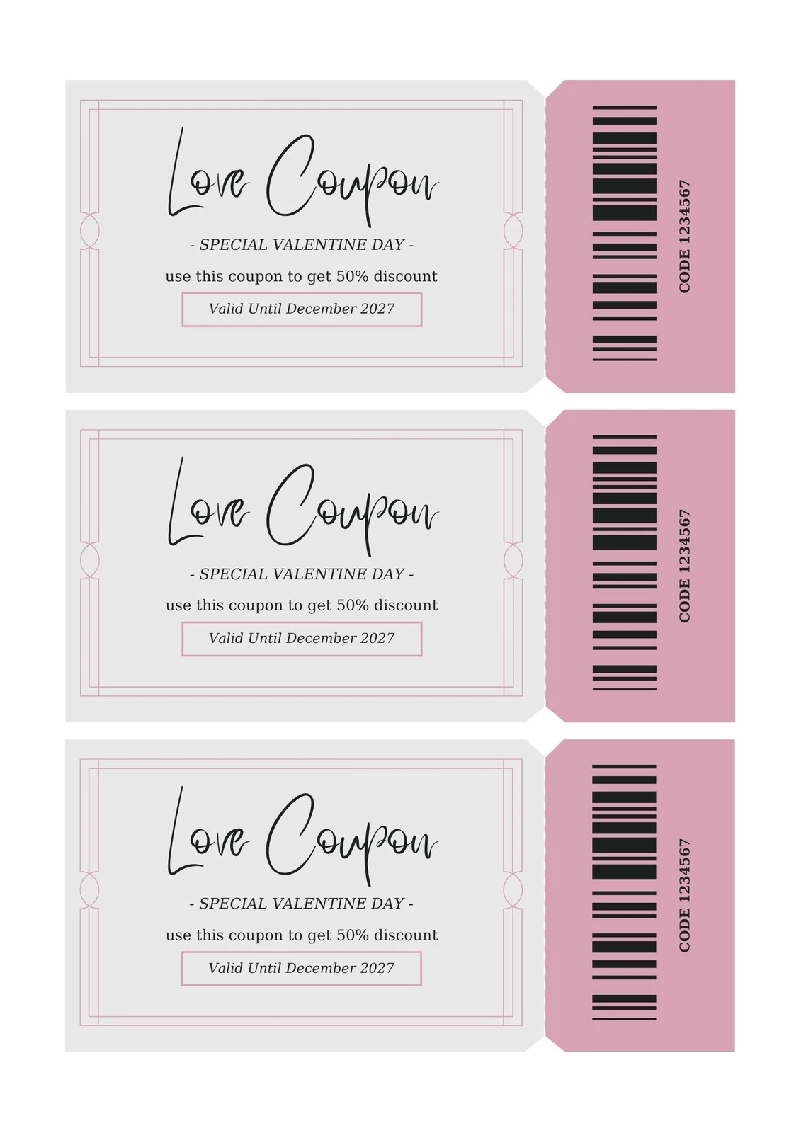 Free Printable Love Coupon Templates Canva Free Printable Love Coupon Templates Canva