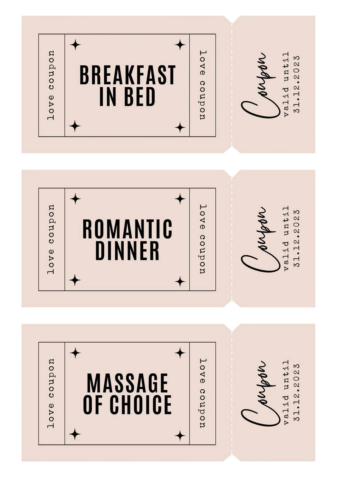 Free Printable Love Coupon Templates Canva Free Printable Love Coupon Templates Canva