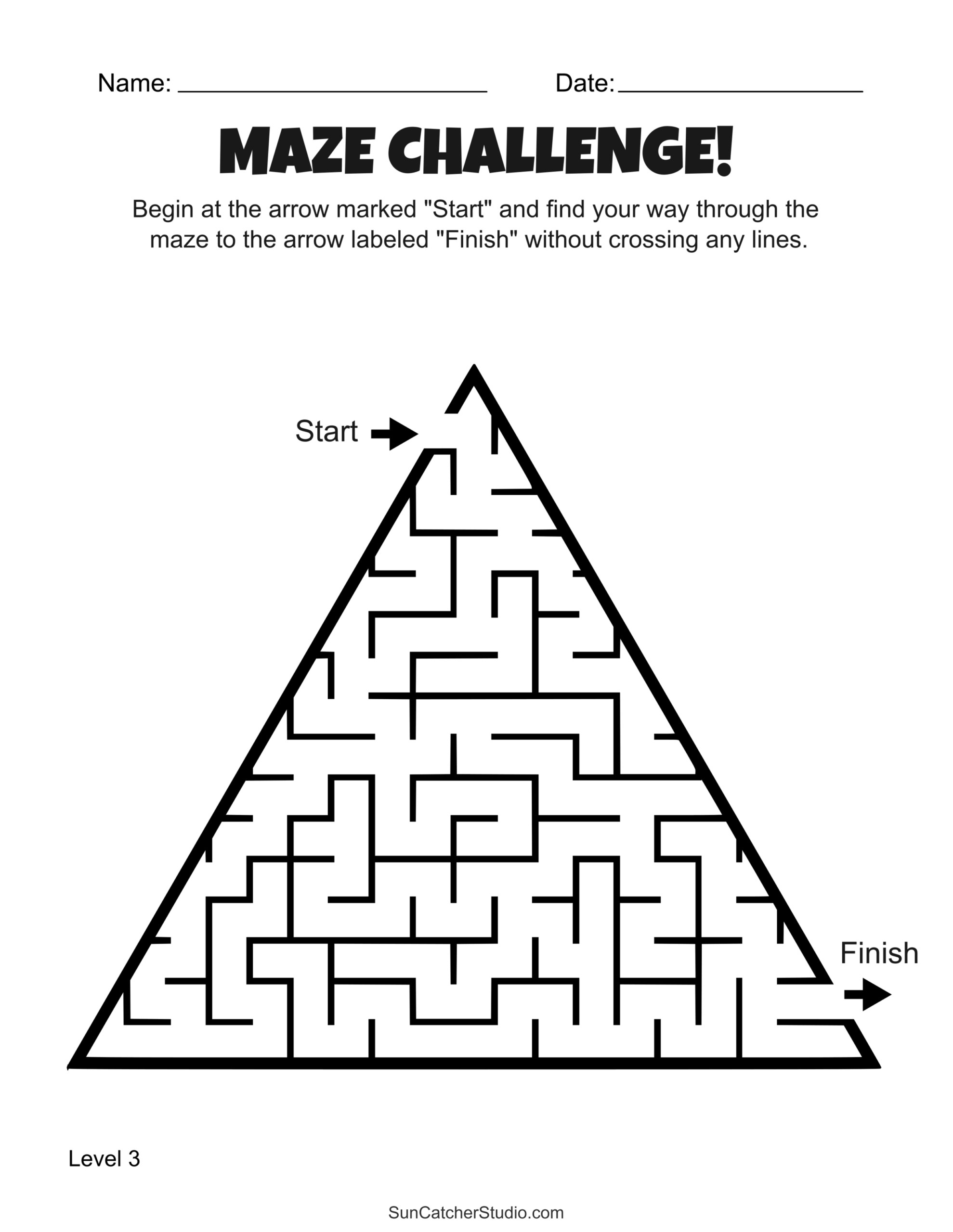 Free Printable Maze Activities And Puzzle Worksheets For Kids Free Printables Lettering SVG Files Tools Apps