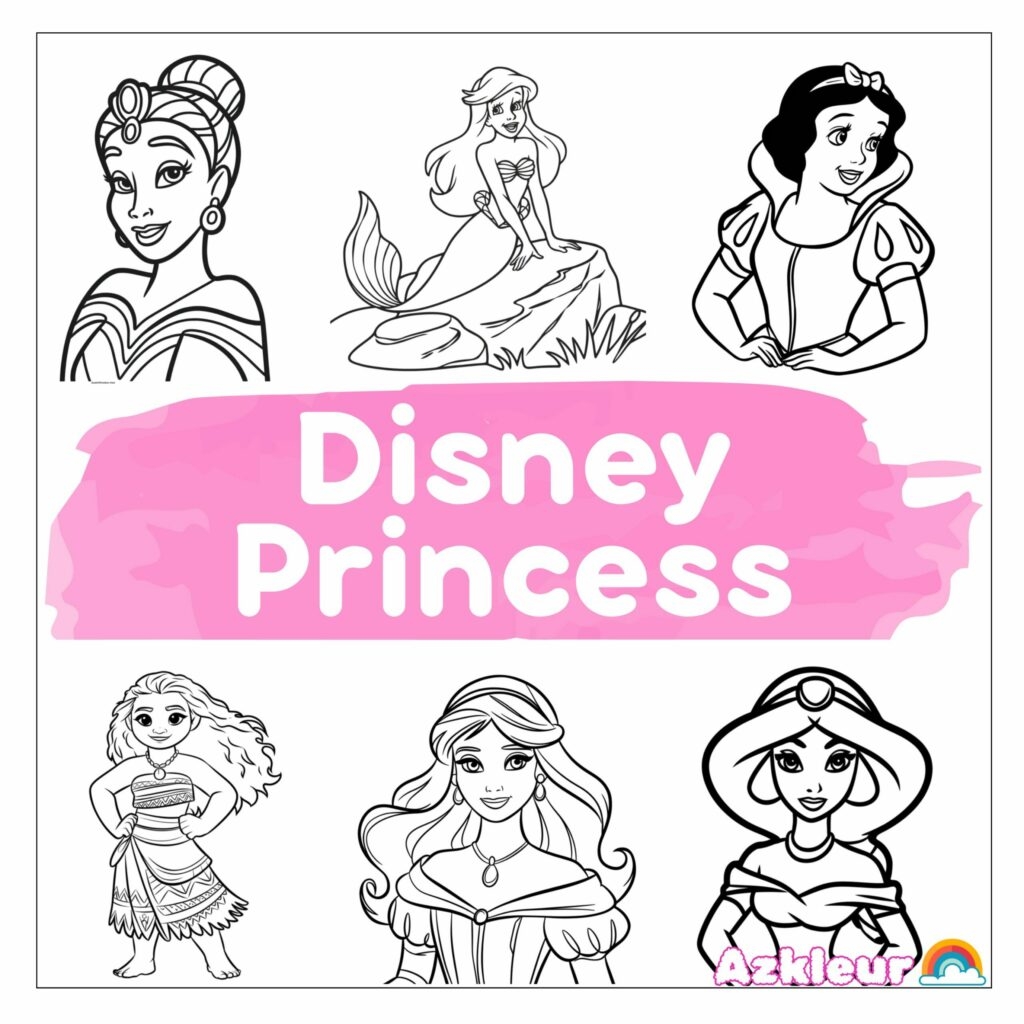 Free Printable Princess Coloring Pages 20 Pages PDF Download Free Printable Princess Coloring Pages 20 Pages PDF Download