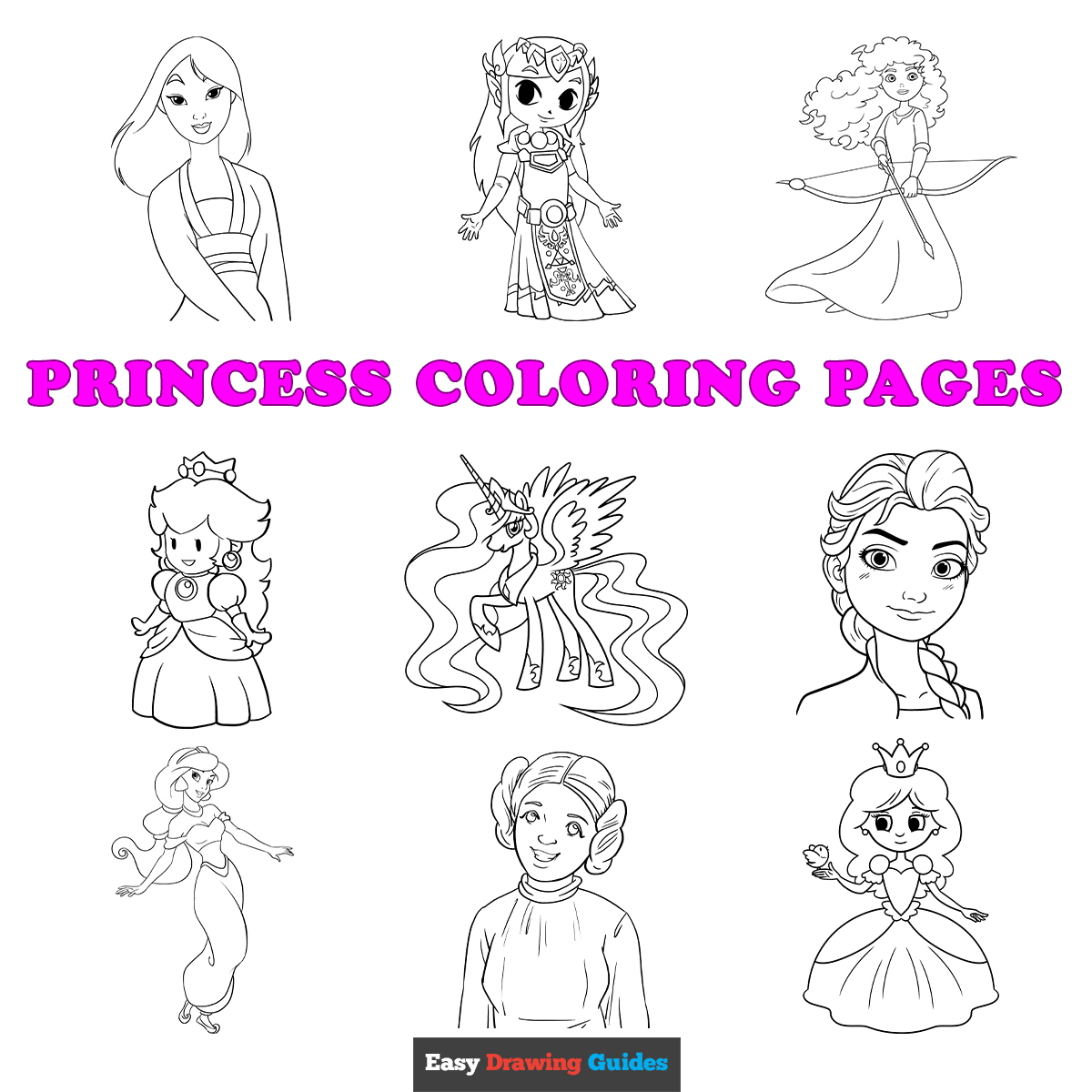 Free Printable Princess Coloring Pages For Kids