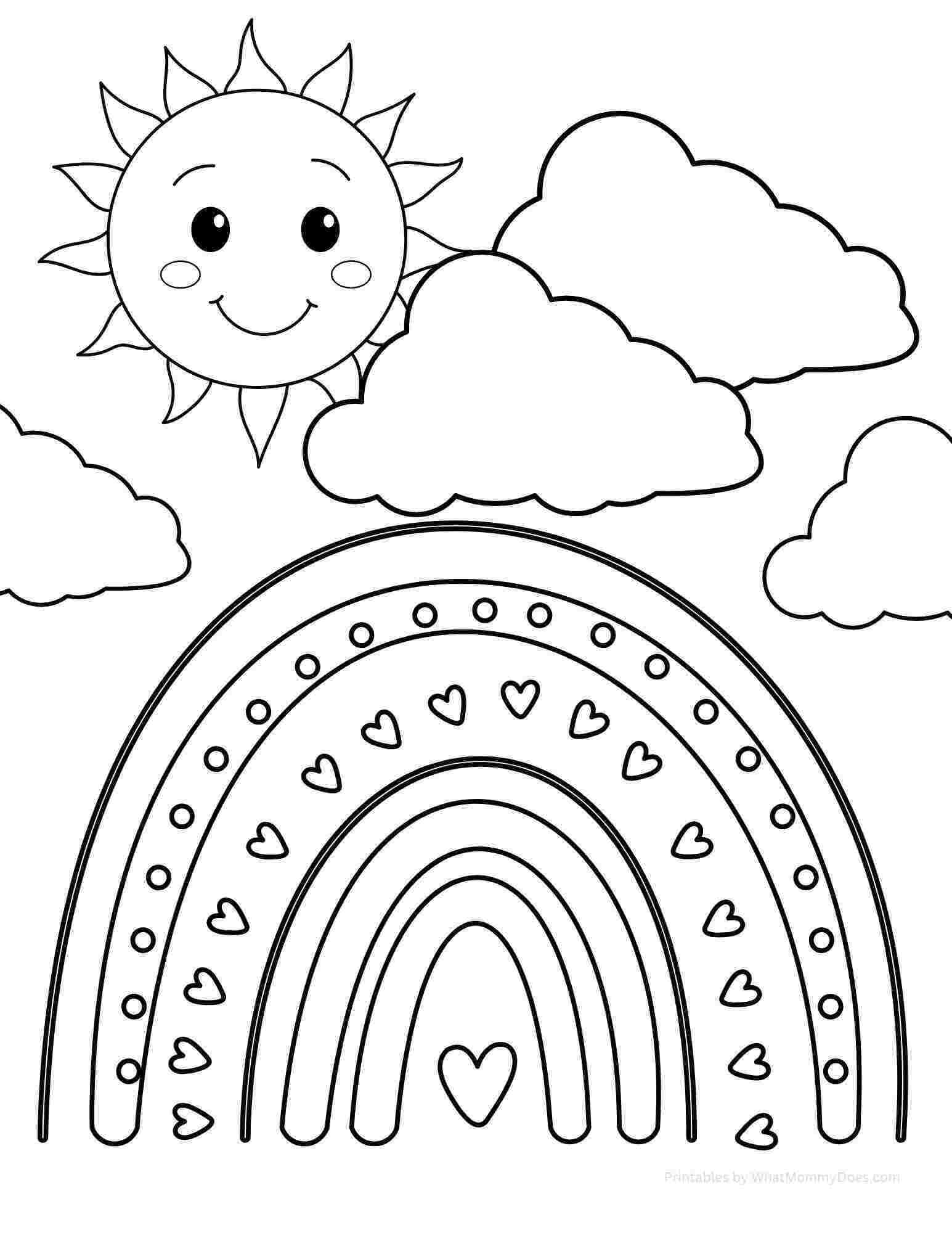 Free Printable Rainbow Coloring Pages What Mommy Does Free Printable Rainbow Coloring Pages What Mommy Does