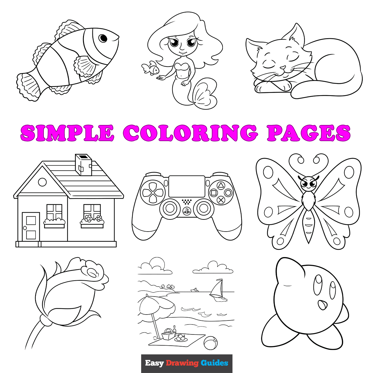 Free Printable Simple Coloring Pages For Kids