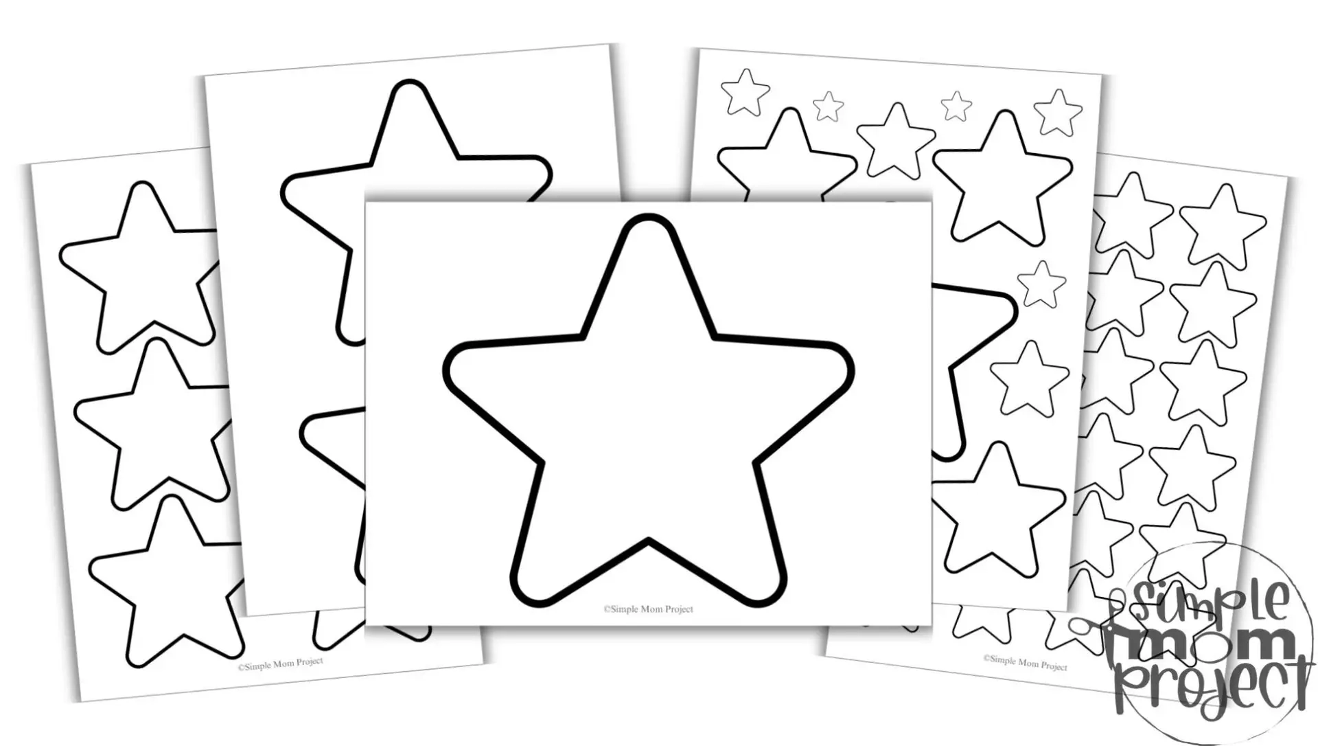  Free Printable Star Outline Templates For Kids Simple Mom Project