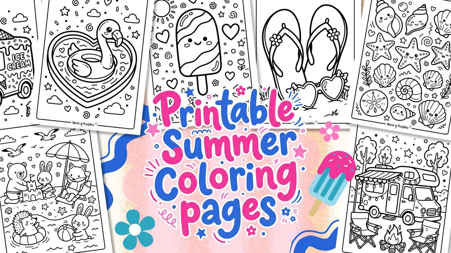 Free Printable Summer Coloring Pages For Kids World Of Printables