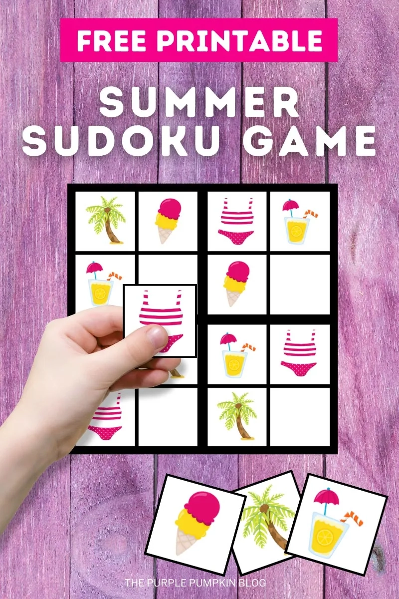 Free Printable Summer Picture Sudoku Puzzles For Kids Free Printable Summer Picture Sudoku Puzzles For Kids