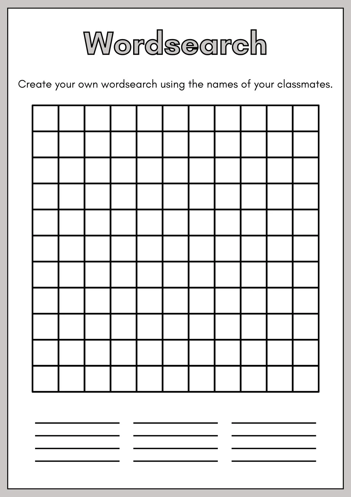 Free Printable Word Search Worksheet Templates Canva Free Printable Word Search Worksheet Templates Canva