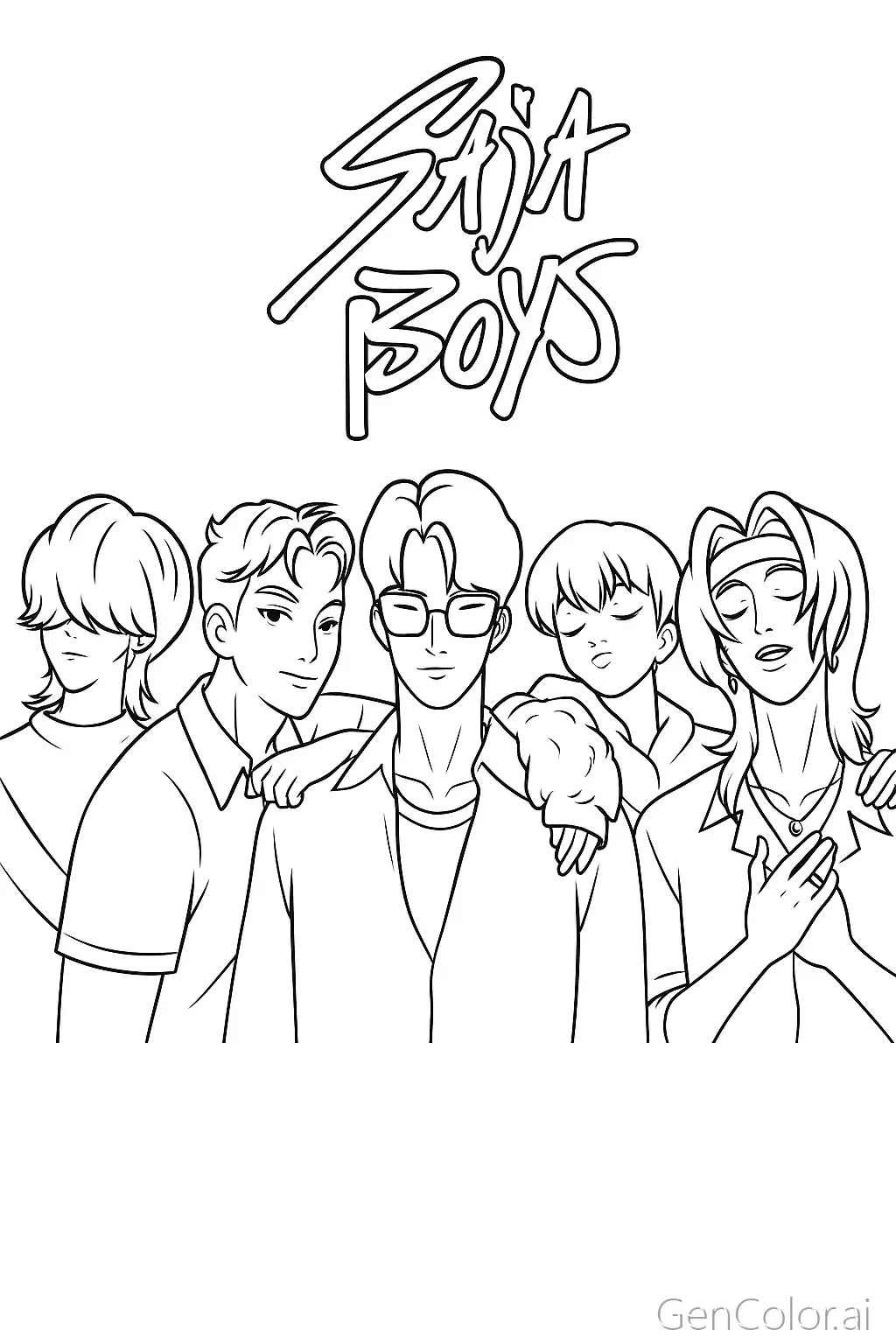 Free Saja Boys Kpop Demon Hunters Coloring Pages Generator 29 Saja Boys Kpop Demon Hunters Coloring Pages To Download