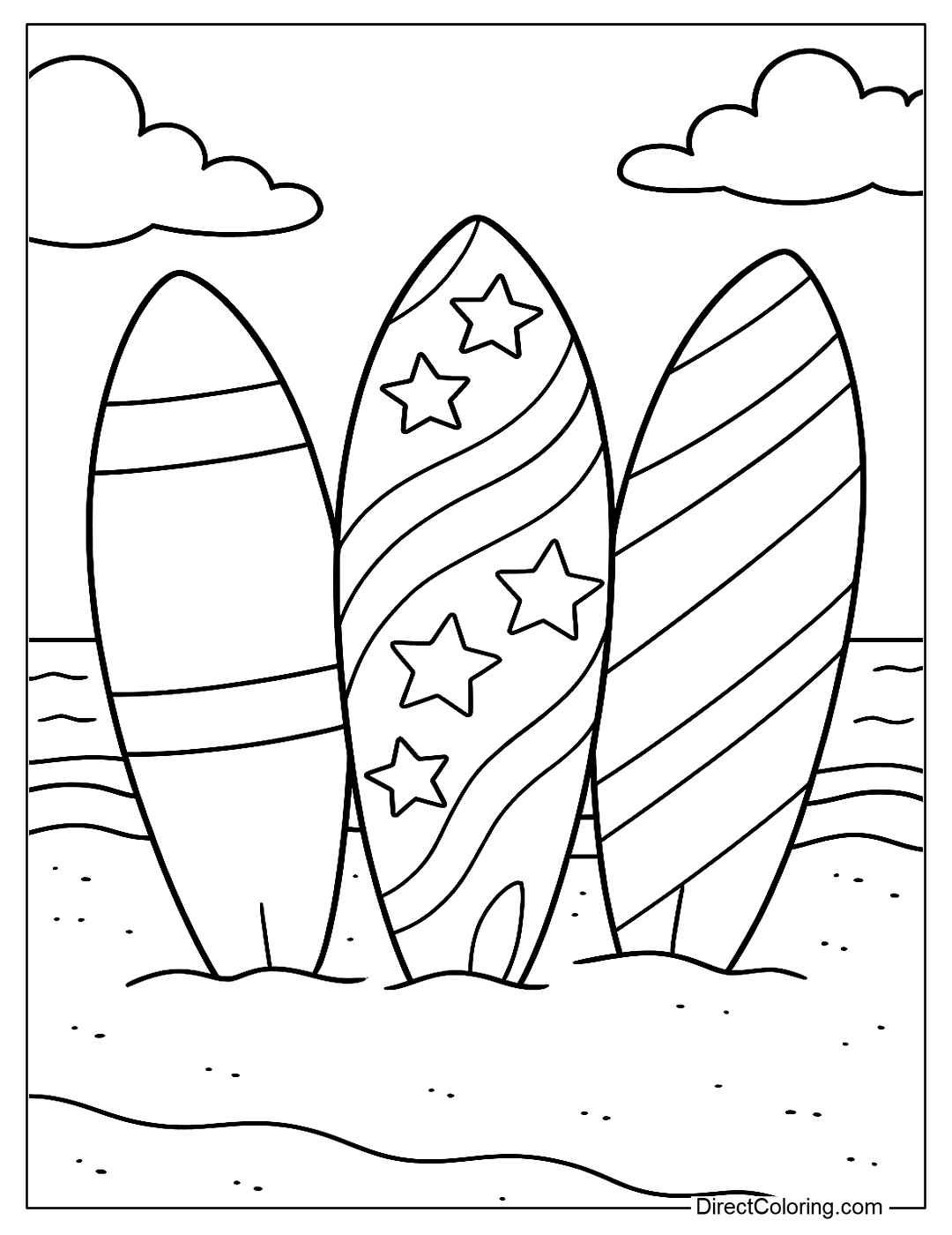 Free Summer Coloring Pages Printable Sunshine Fun For Kids