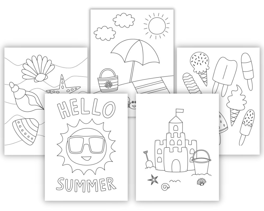 Free Summer Coloring Pages The Craft at Home Family