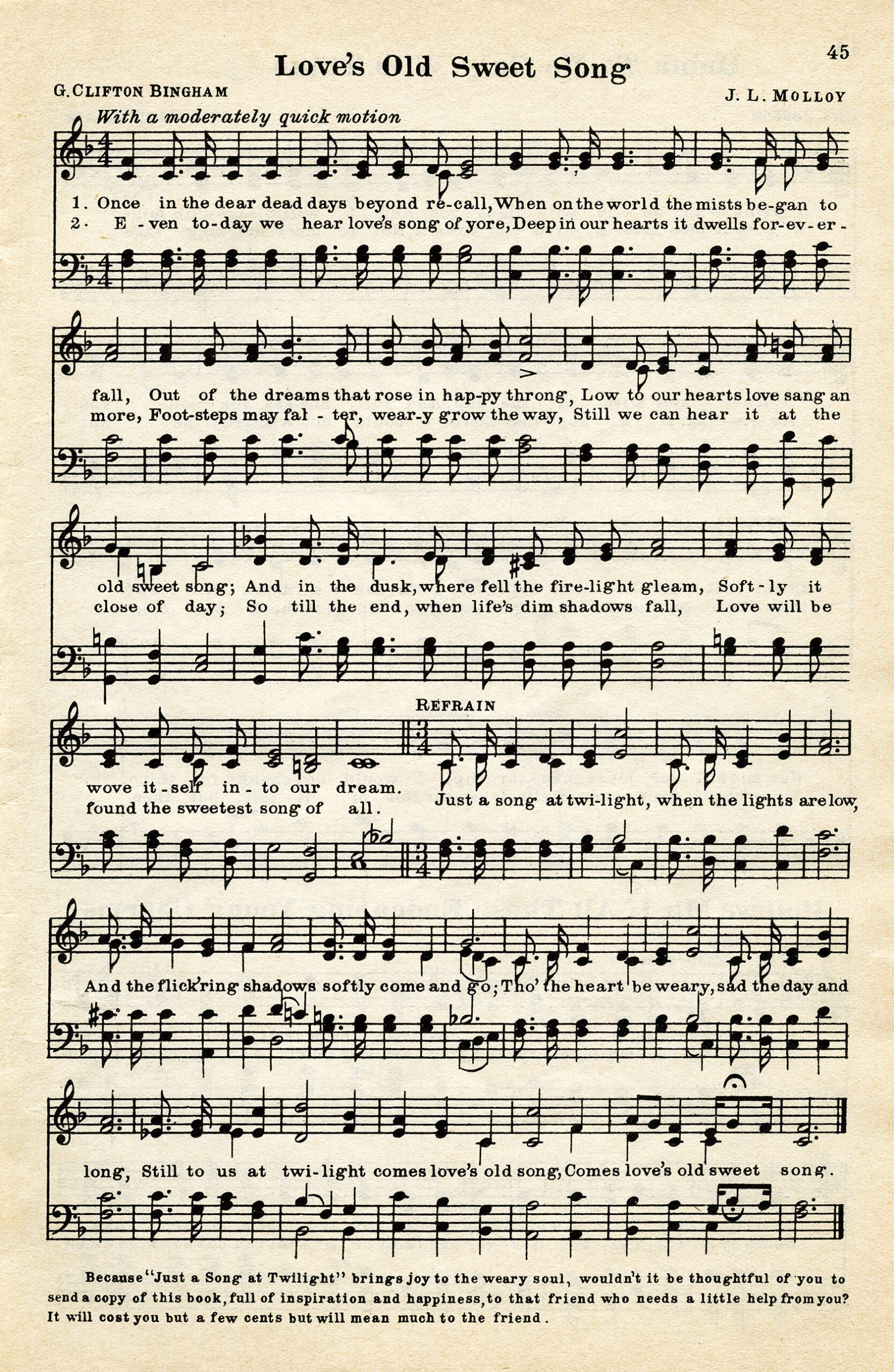 Free Vintage Printable Love Song Sheet Music The Old Design Shop Free Vintage Printable Love Song Sheet Music The Old Design Shop