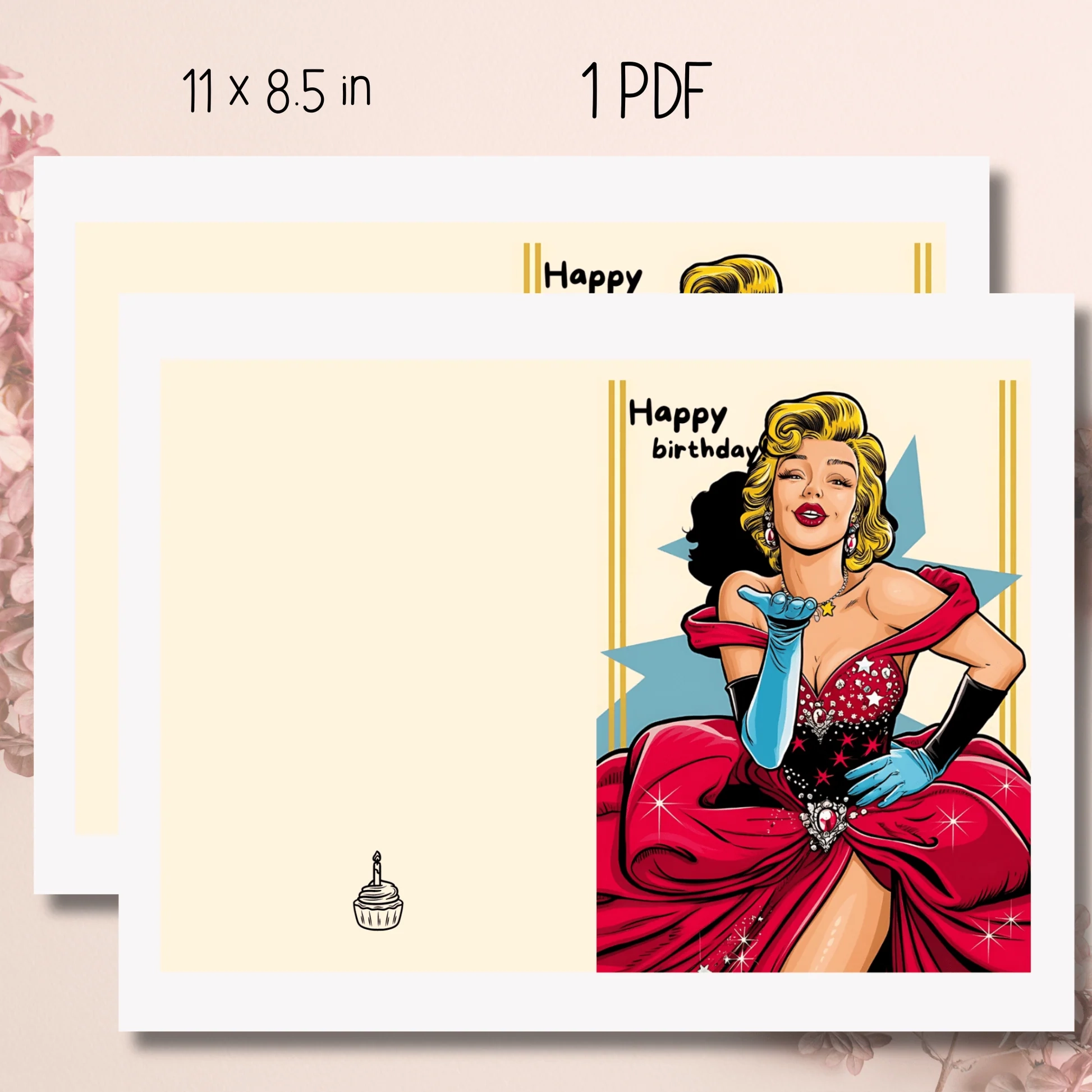 Funny Blowing Kisses Printable Birthday Card Instant Free Download SarsariCreations Funny Blowing Kisses Printable Birthday Card Instant Free Download SarsariCreations