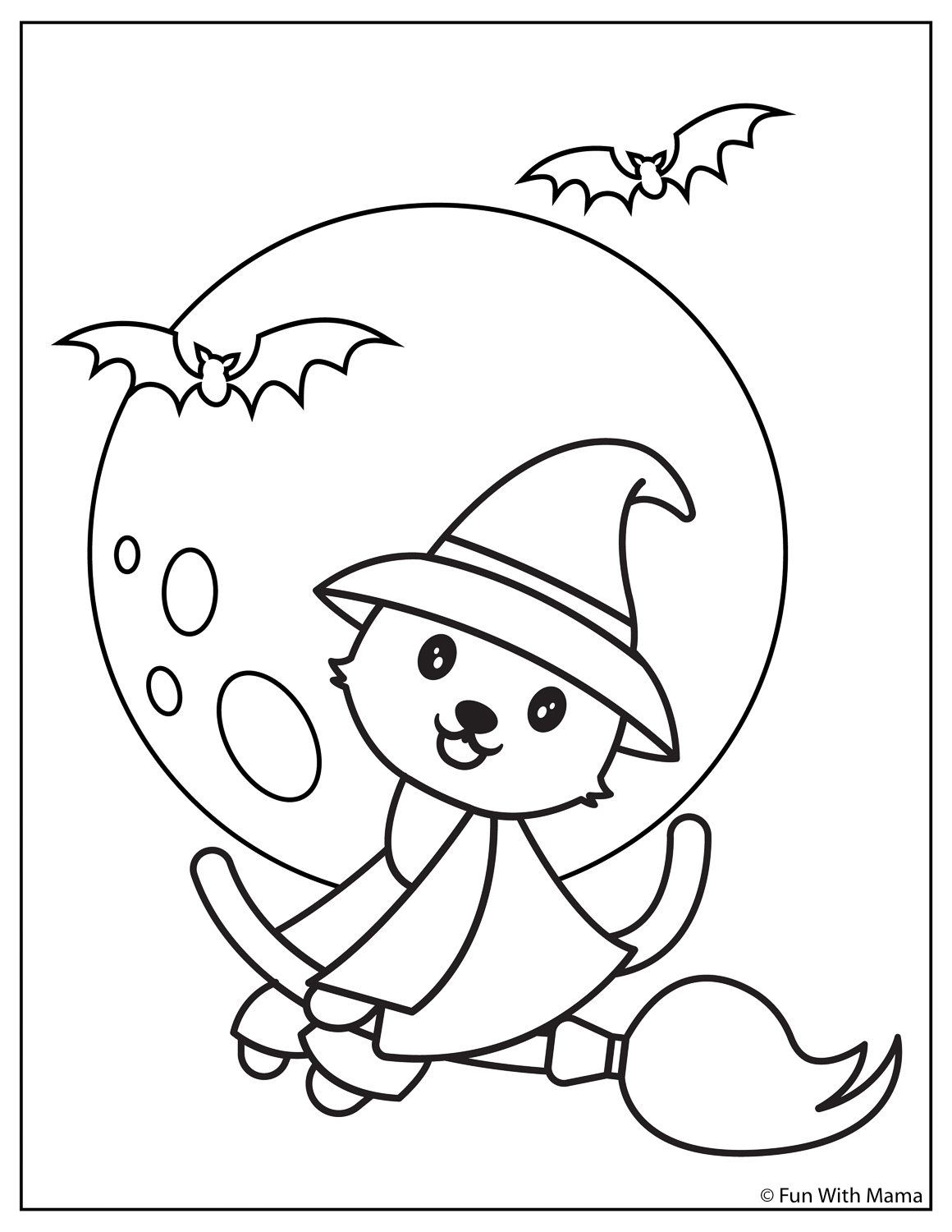 Halloween Coloring Pages Fun With Mama