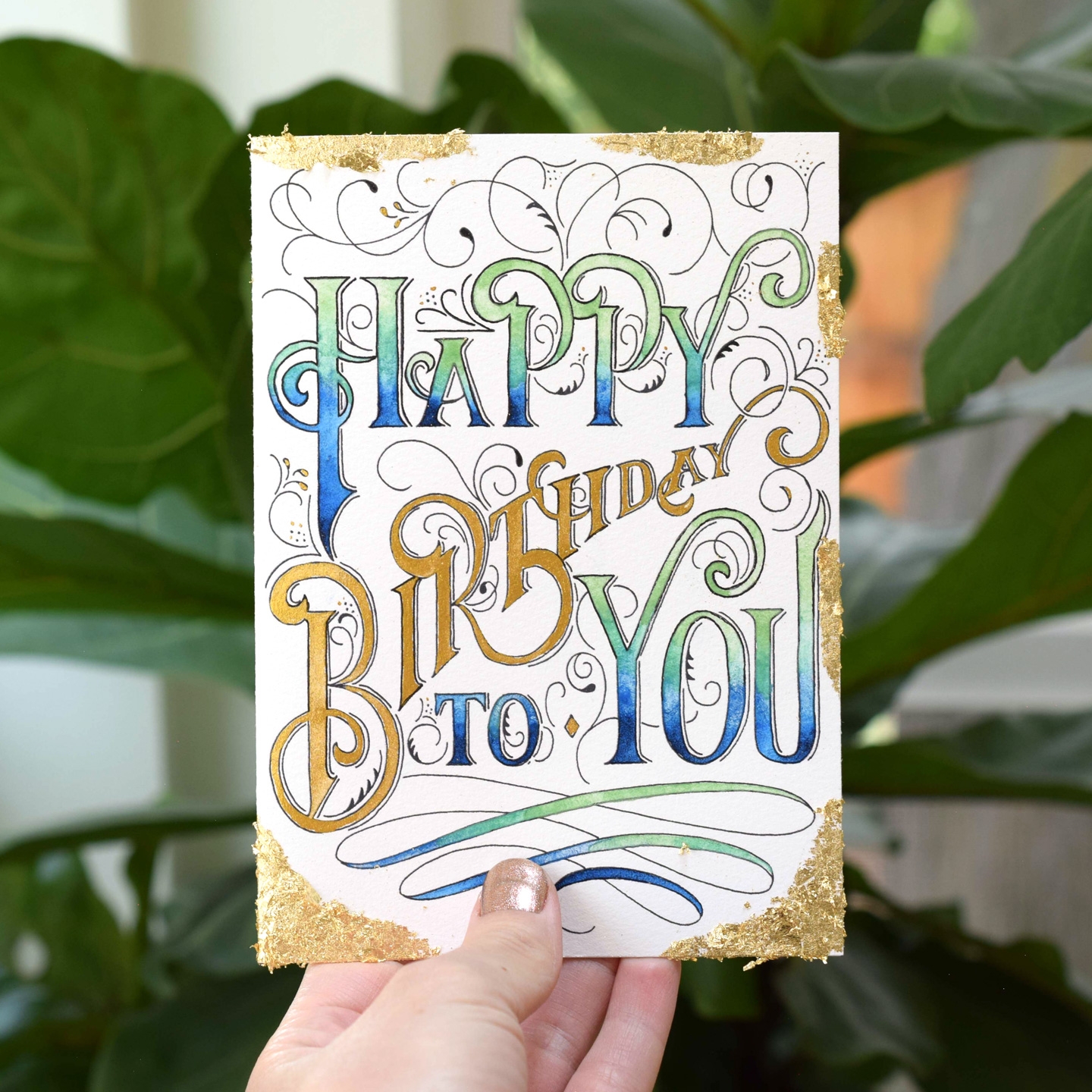 Hand Lettered Birthday Card Printable The Postman s Knock Hand Lettered Birthday Card Printable The Postman s Knock